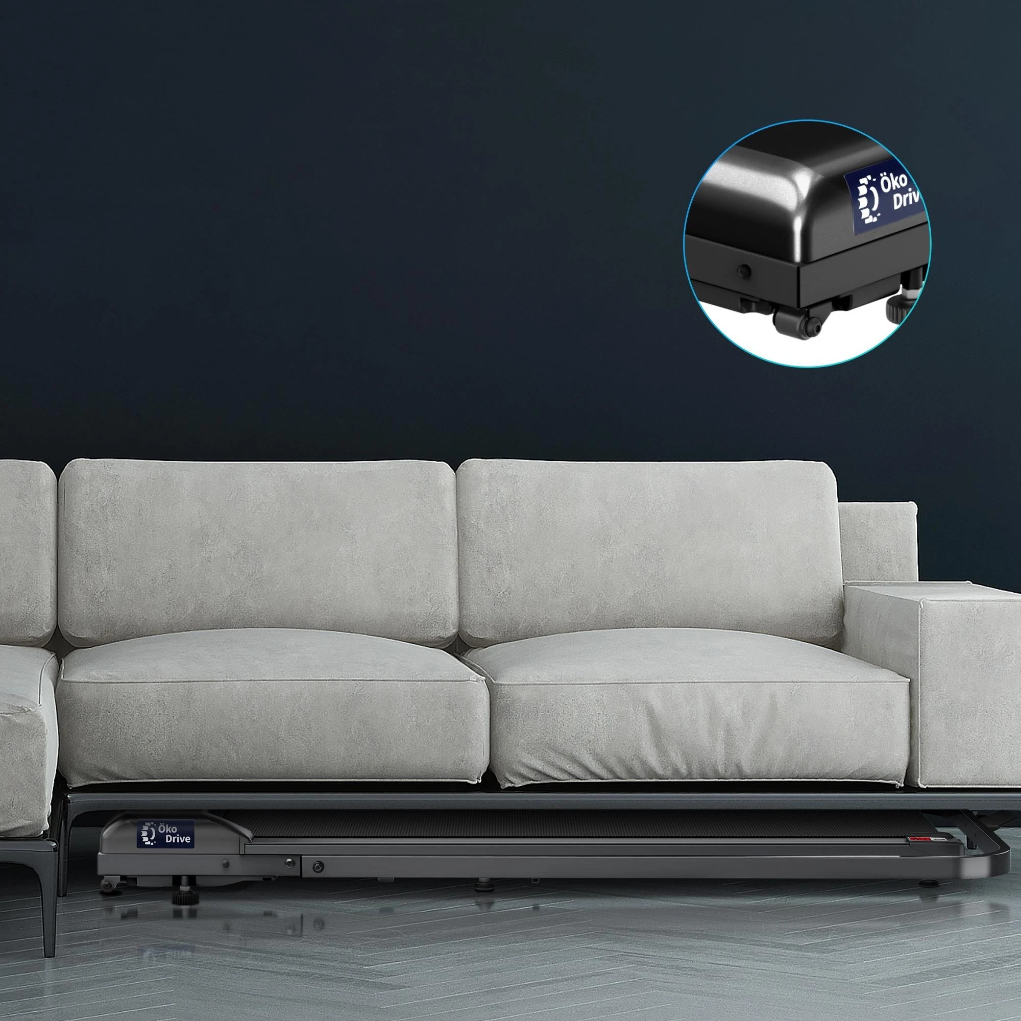 8 Black Lord Treadmill Electric Walking Pad Home Office Gym Fitness Foldable - Black, 8 of 9