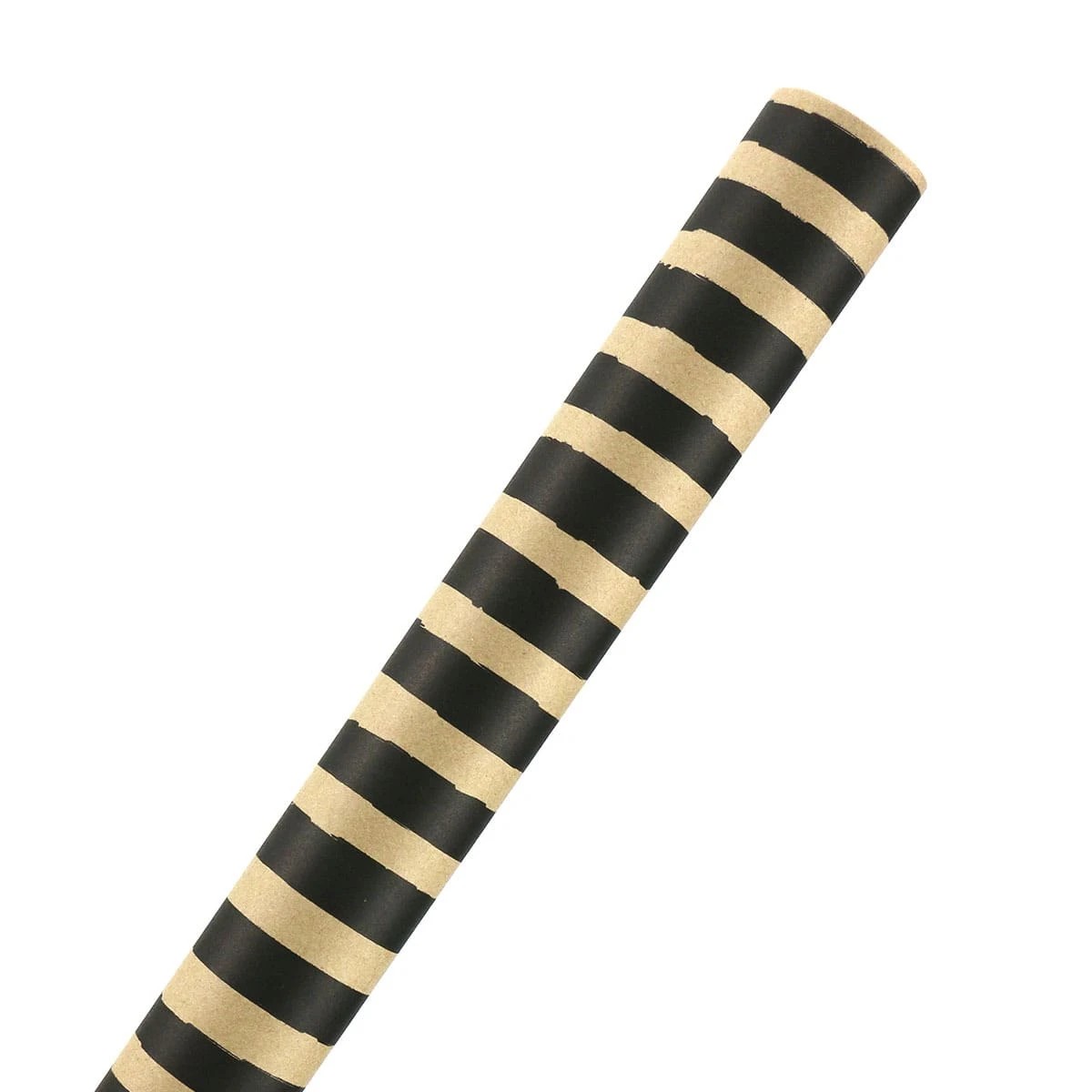 2 Hallmark Gift Wrapping Paper Roll - Black & Kraft Stripes, 2 of 3