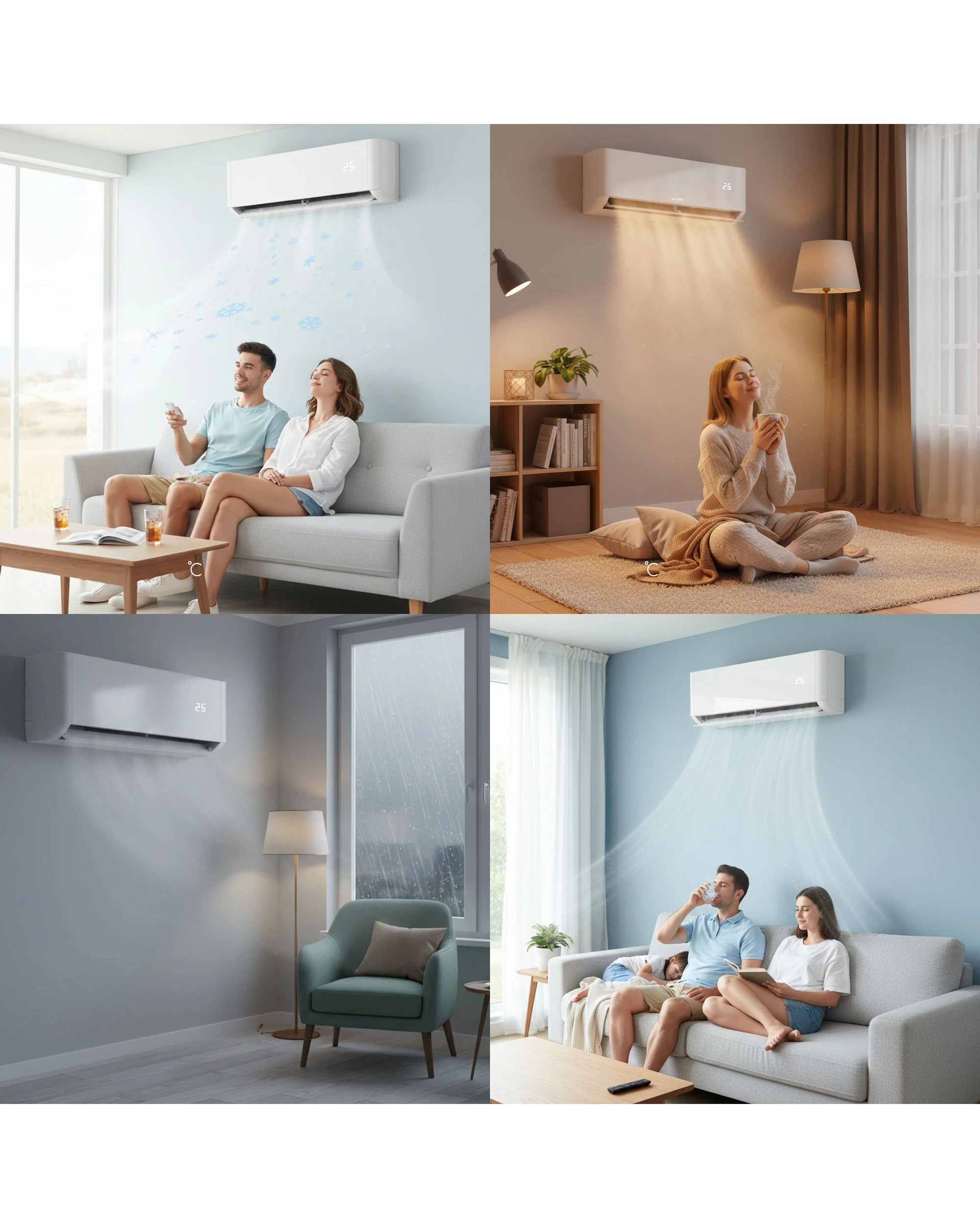 3 Advwin 2.64Kw Inverter Split Air Conditioner Reverse Cycle APP Control - White, 3 of 10