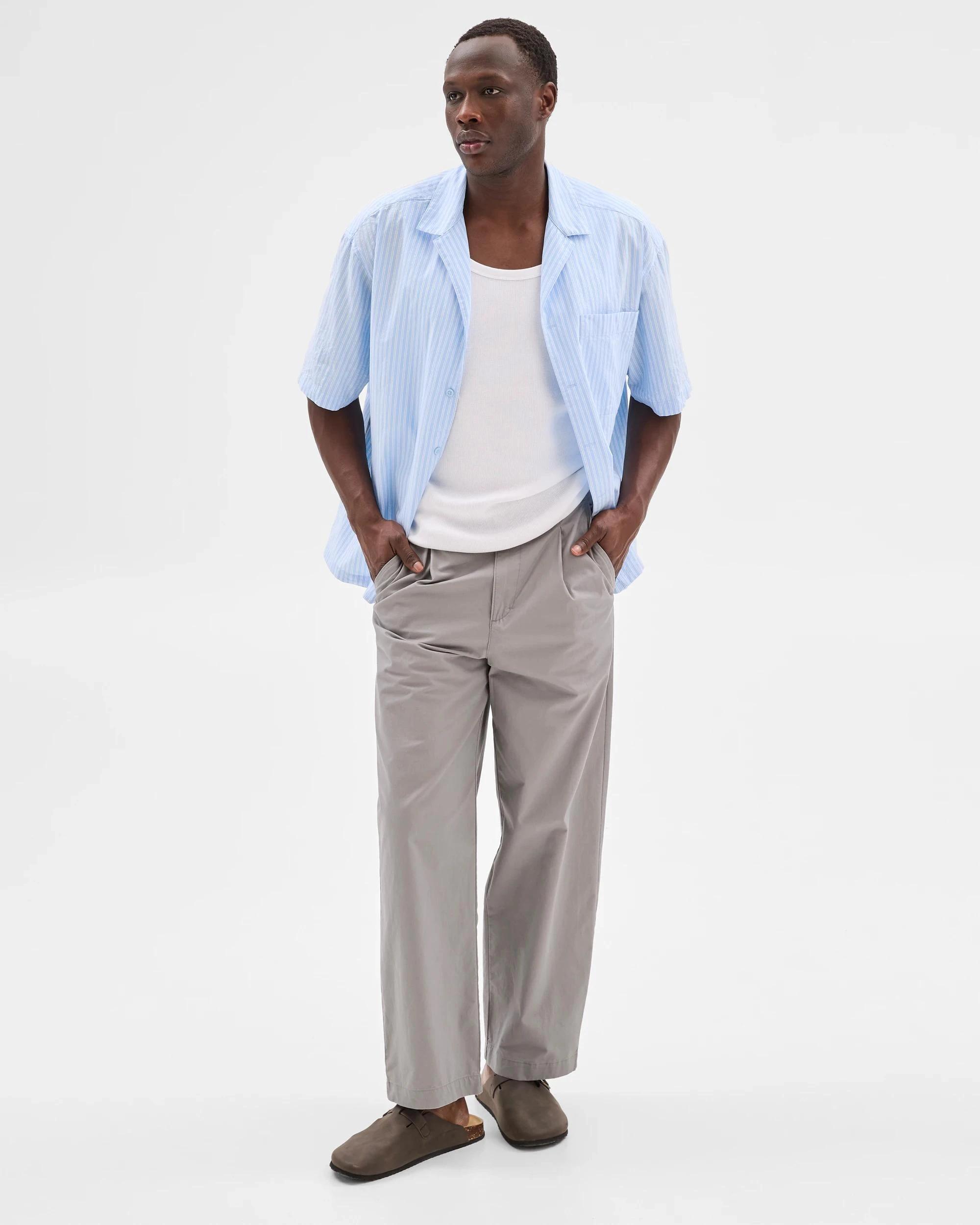 3 Australian Cotton Stripe Shirt - Commons BLUE / STRIPE, 3 of 7