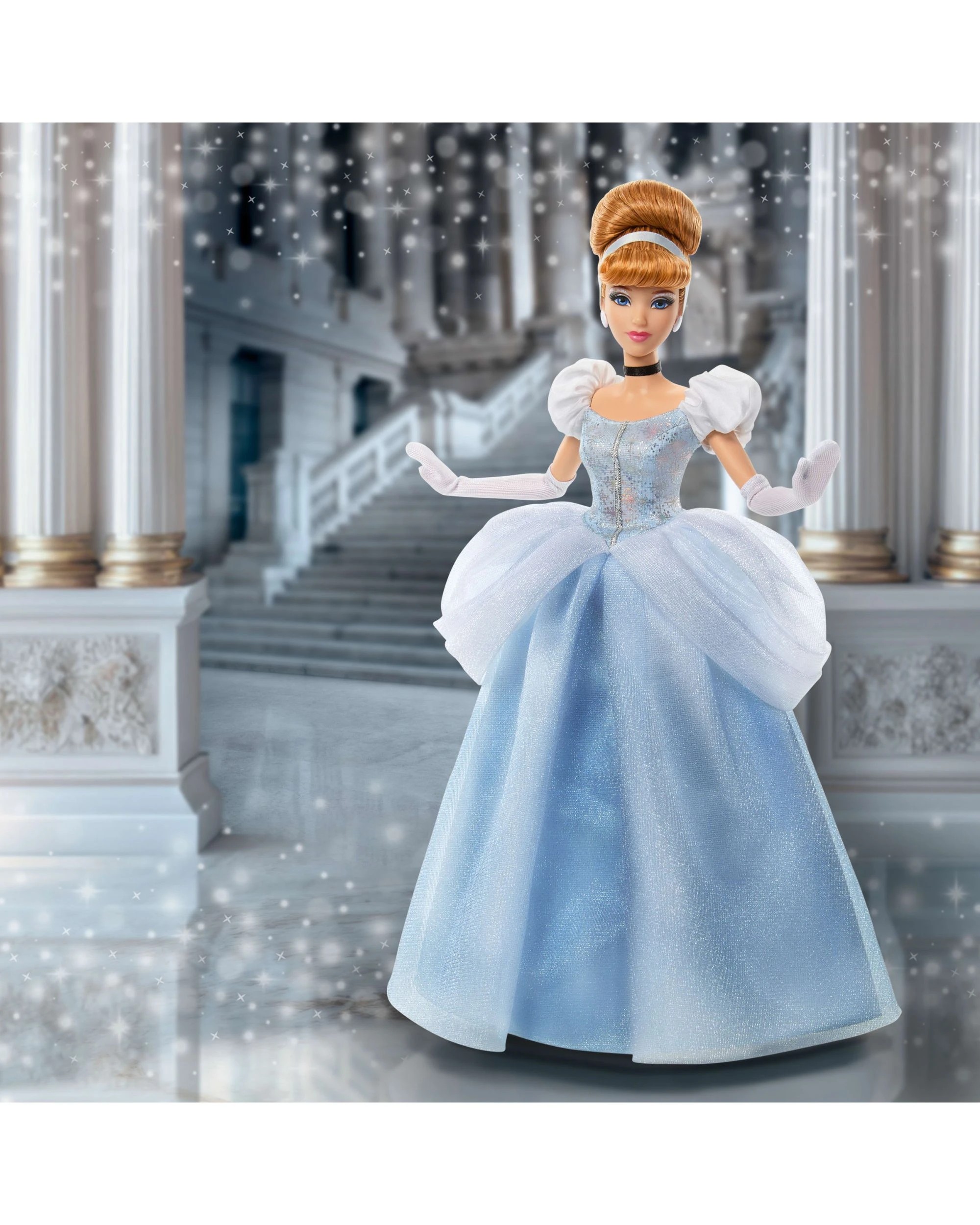 6 Disney Princess Sparkling Princess Series Cinderella Fashion Doll - Blue, 6 of 6