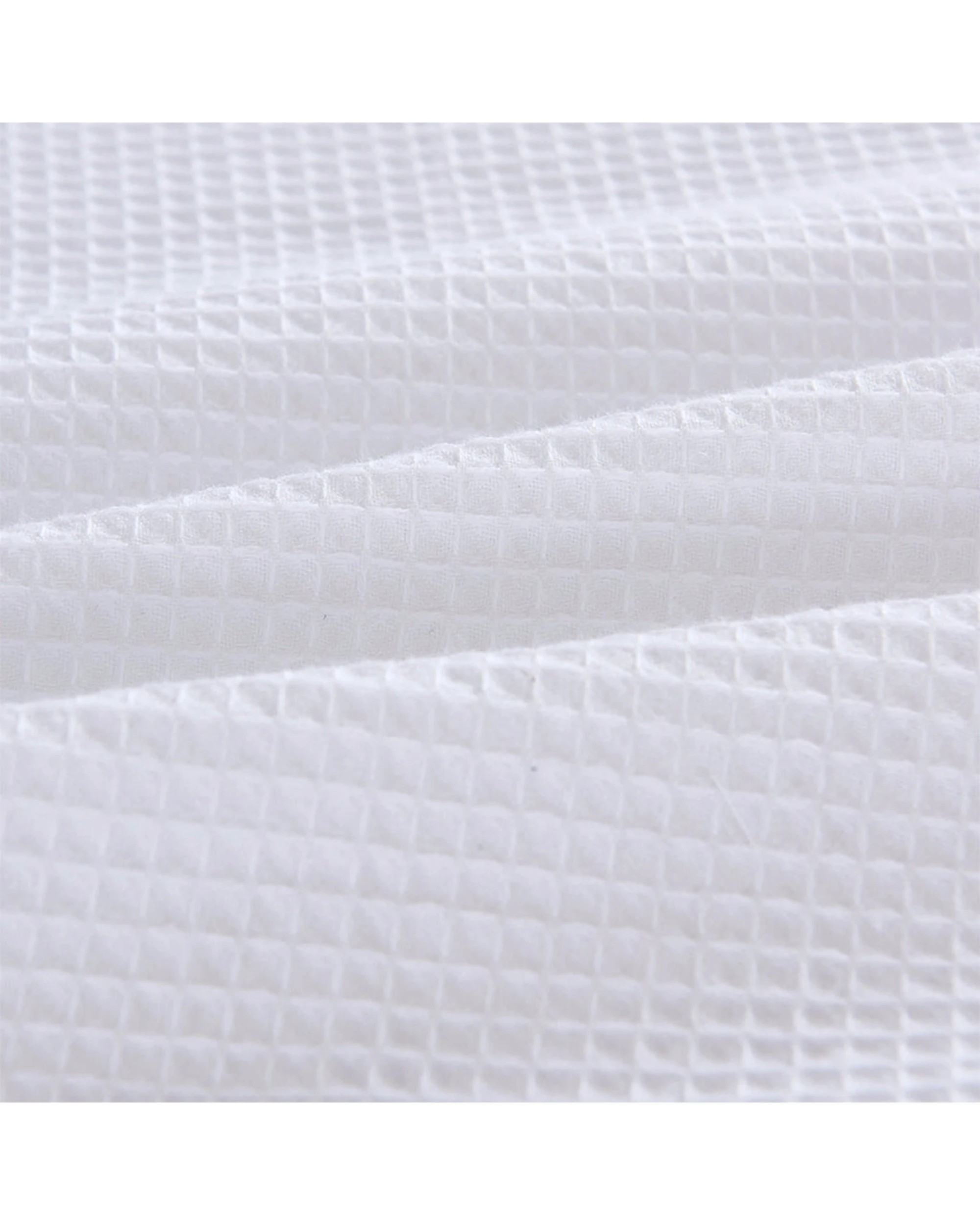 7 Cotton More 2pc Waffle Weave Pillowcases Cushion Covers 60x60cm - White, 7 of 7
