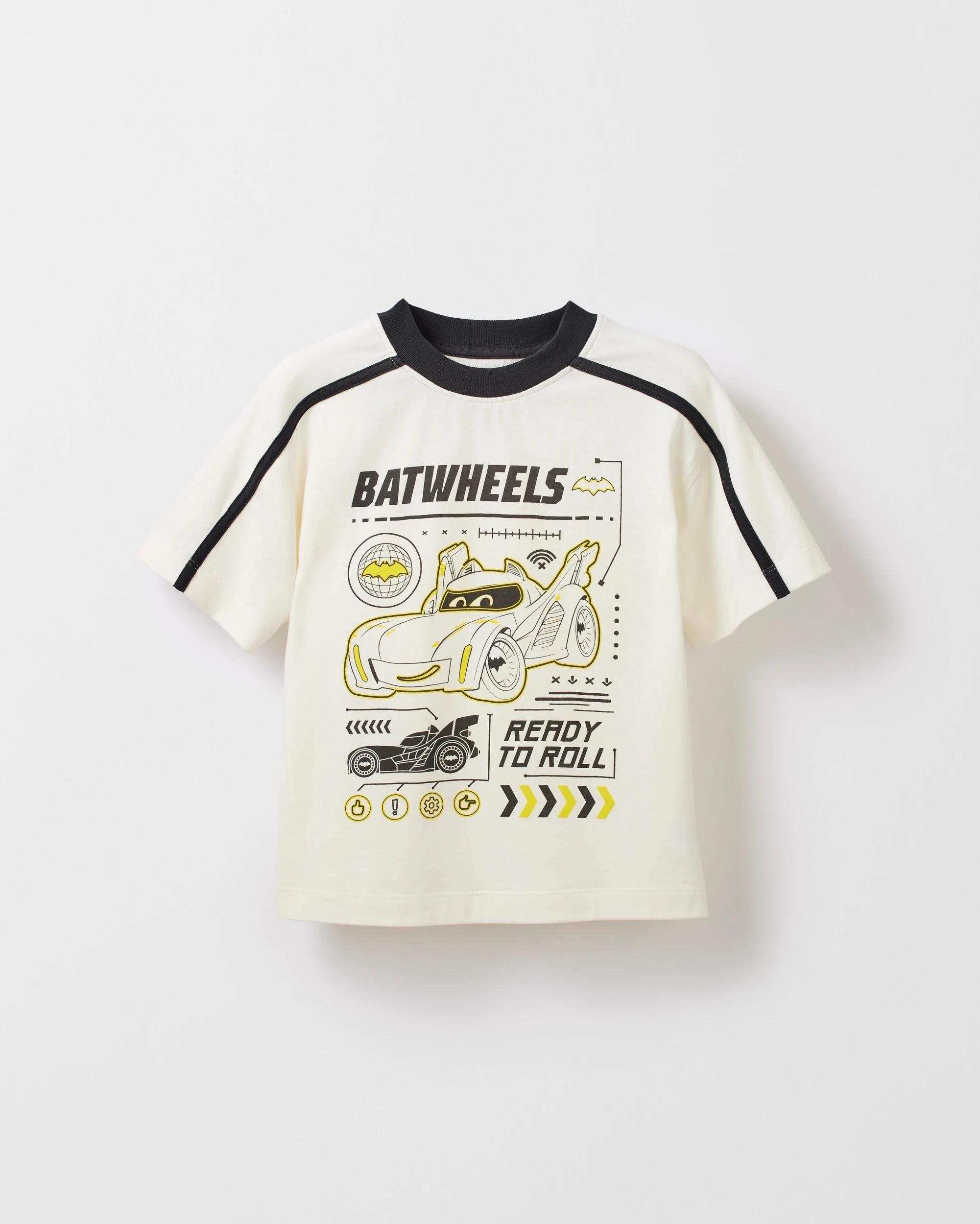 1 DC Comics Batwheels Australian Cotton T-Shirt CREAM, 1 of 1