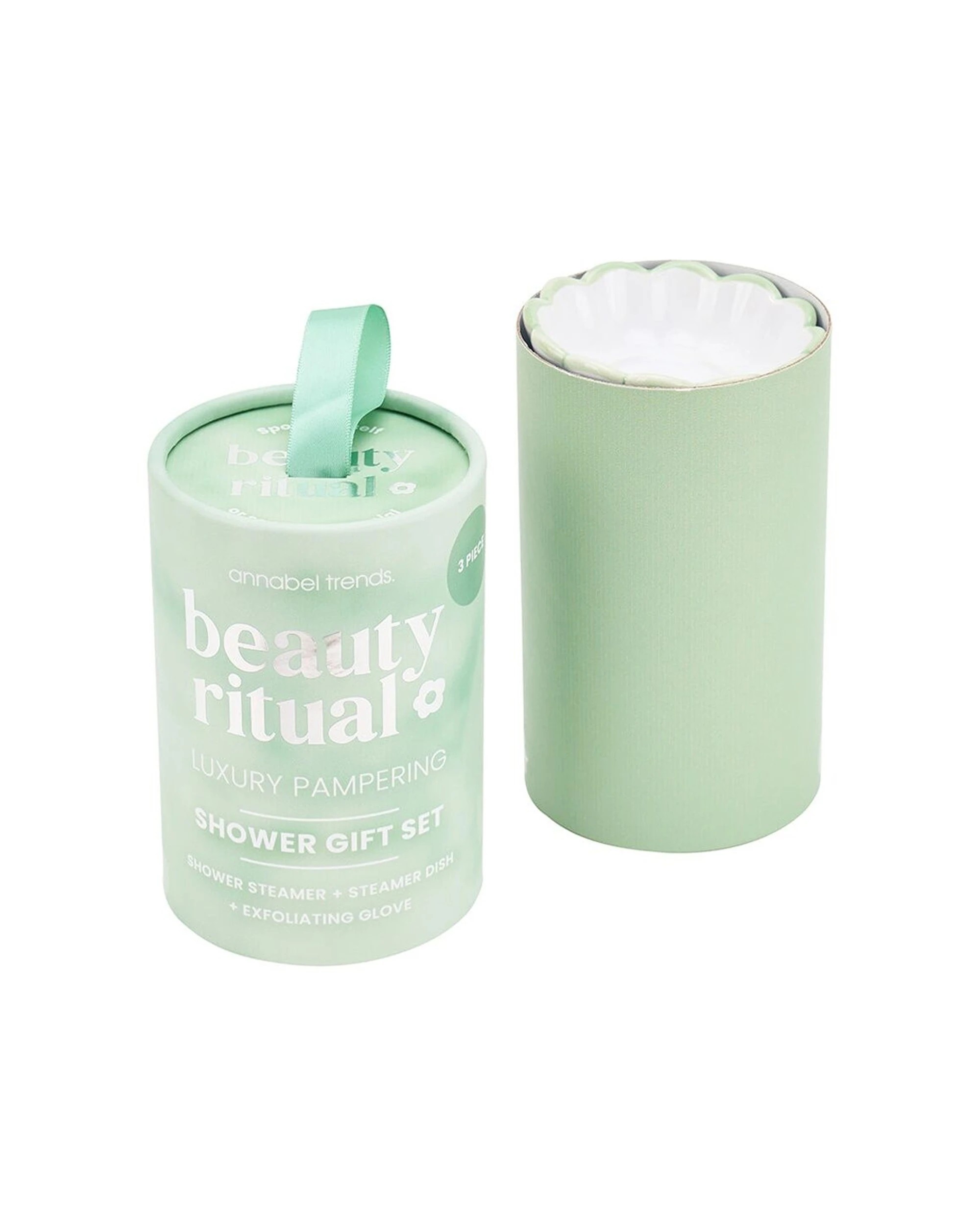 7 Annabel Trends Beauty Ritual Shower Bath Gift Set Moss - Green, 7 of 7
