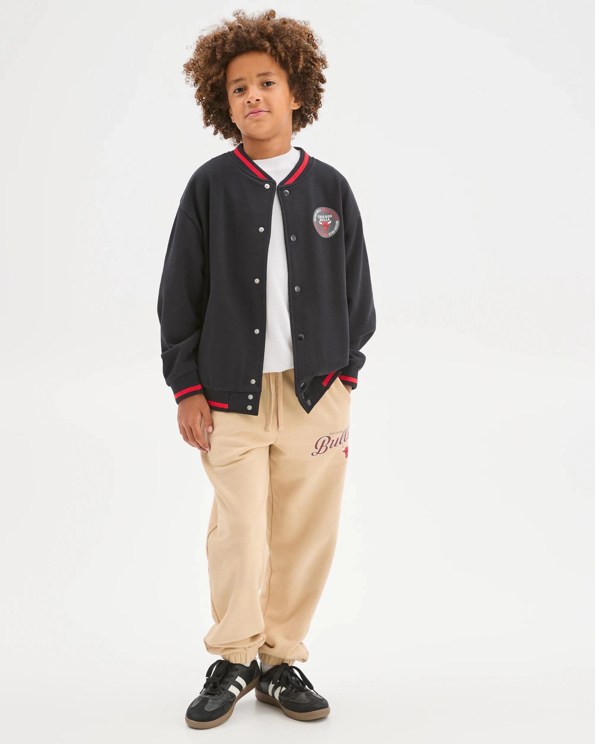 1 NBA Australian Cotton Blend Oversized Trackpants NEUTRAL, 1 of 5