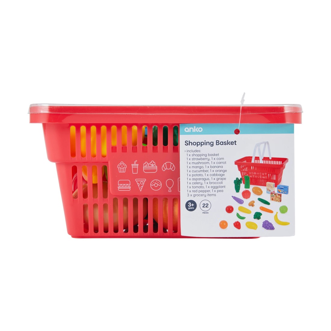 1 22 Piece Shopping Basket, 1 of 5