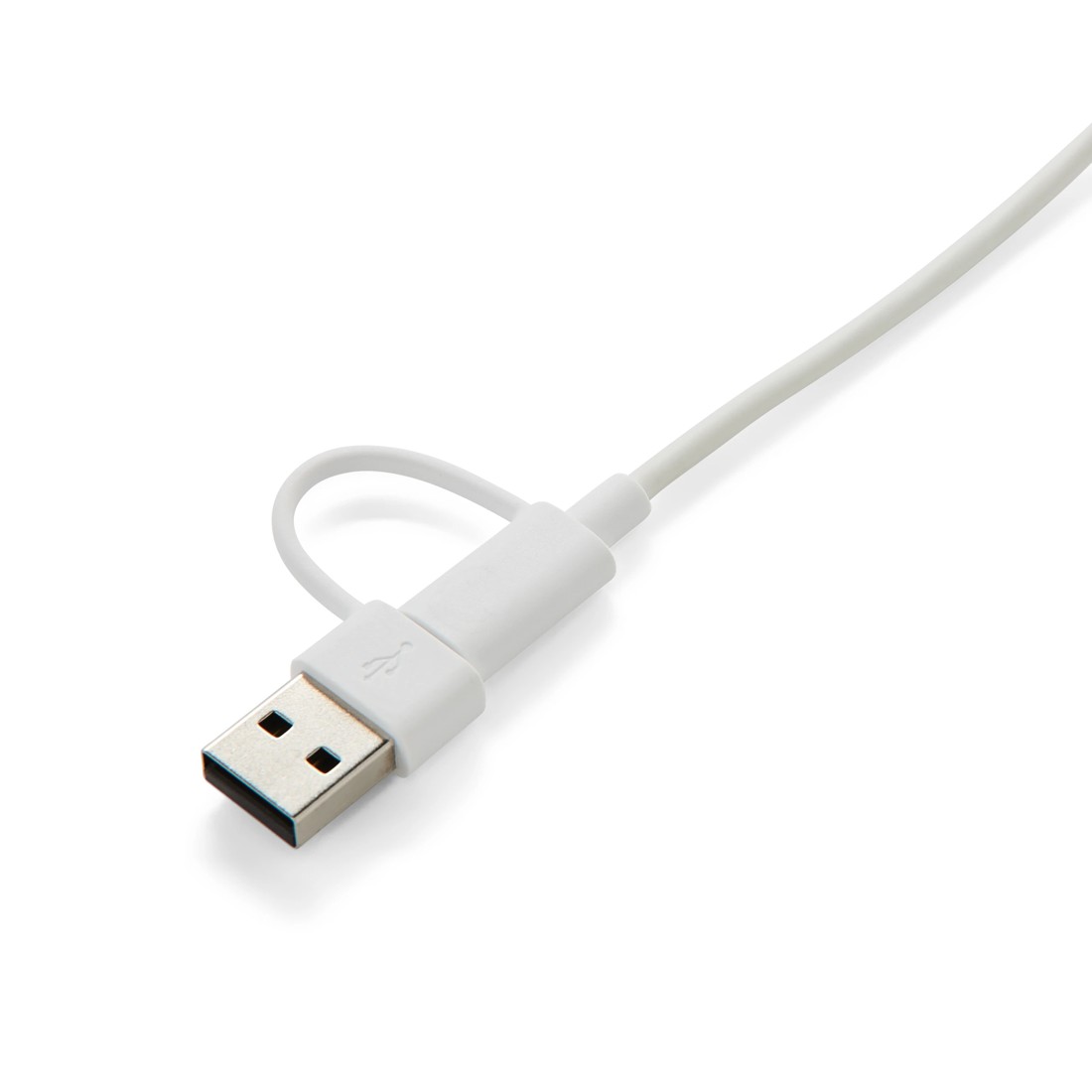 5 2-in-1 USB-A/C to USB-C Cable - White, 5 of 7