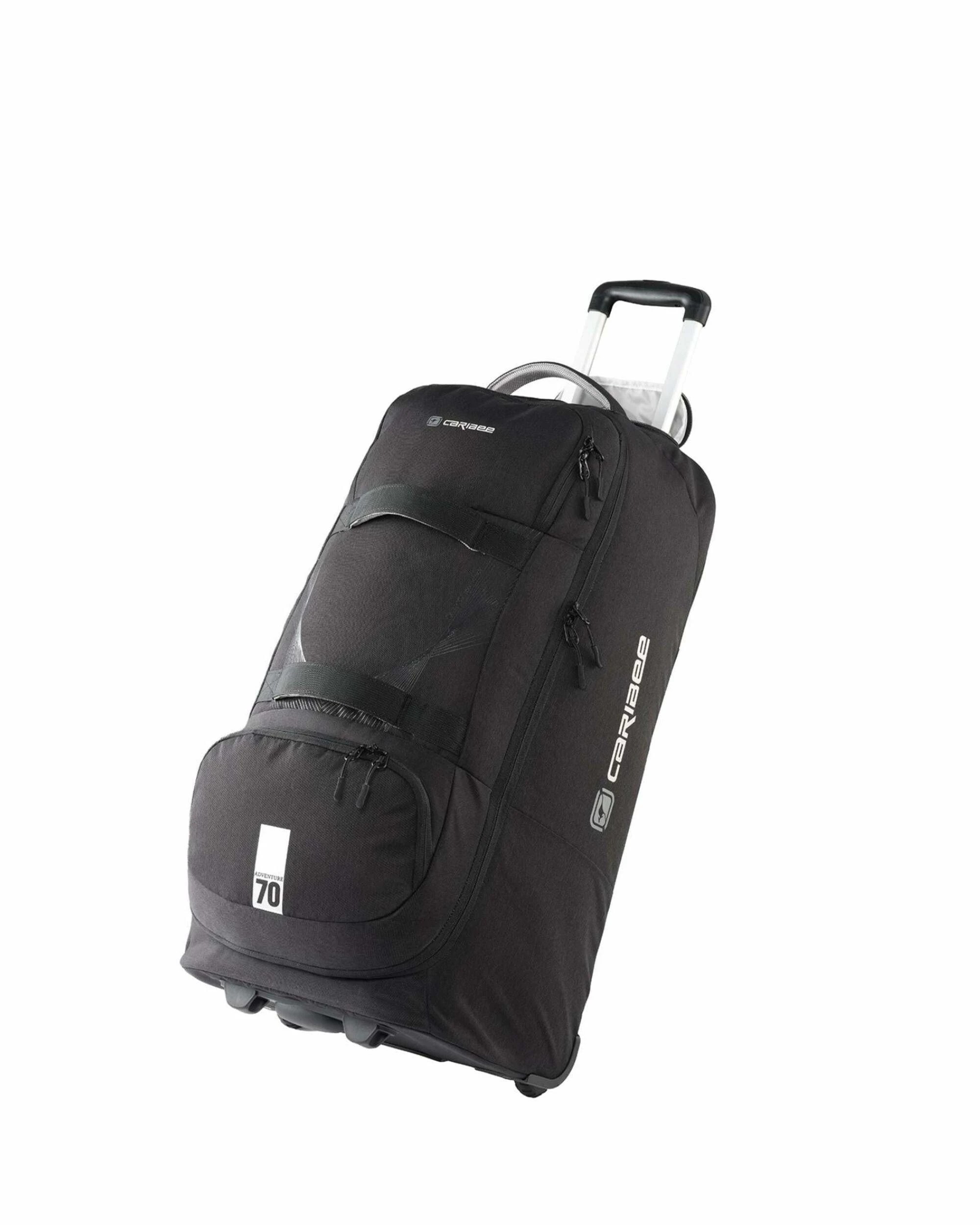 2 Caribee Adventure Hybrid Wheeled Backpack - 70L - Black, 2 of 5