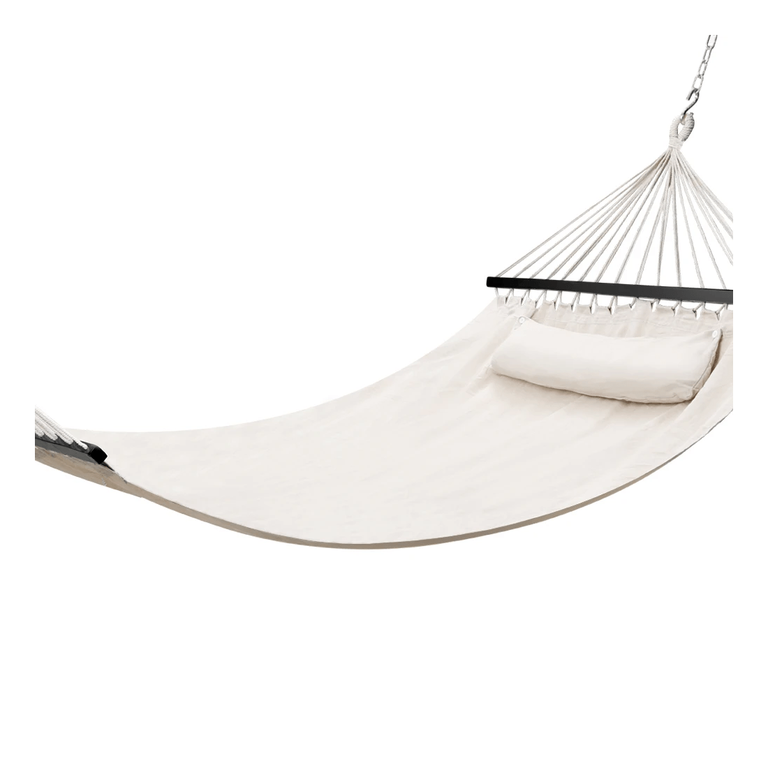 1 Gardeon Hammock Bed Outdoor Camping Portable Hanging Chair 2 Person Piillow - Beige, 1 of 7