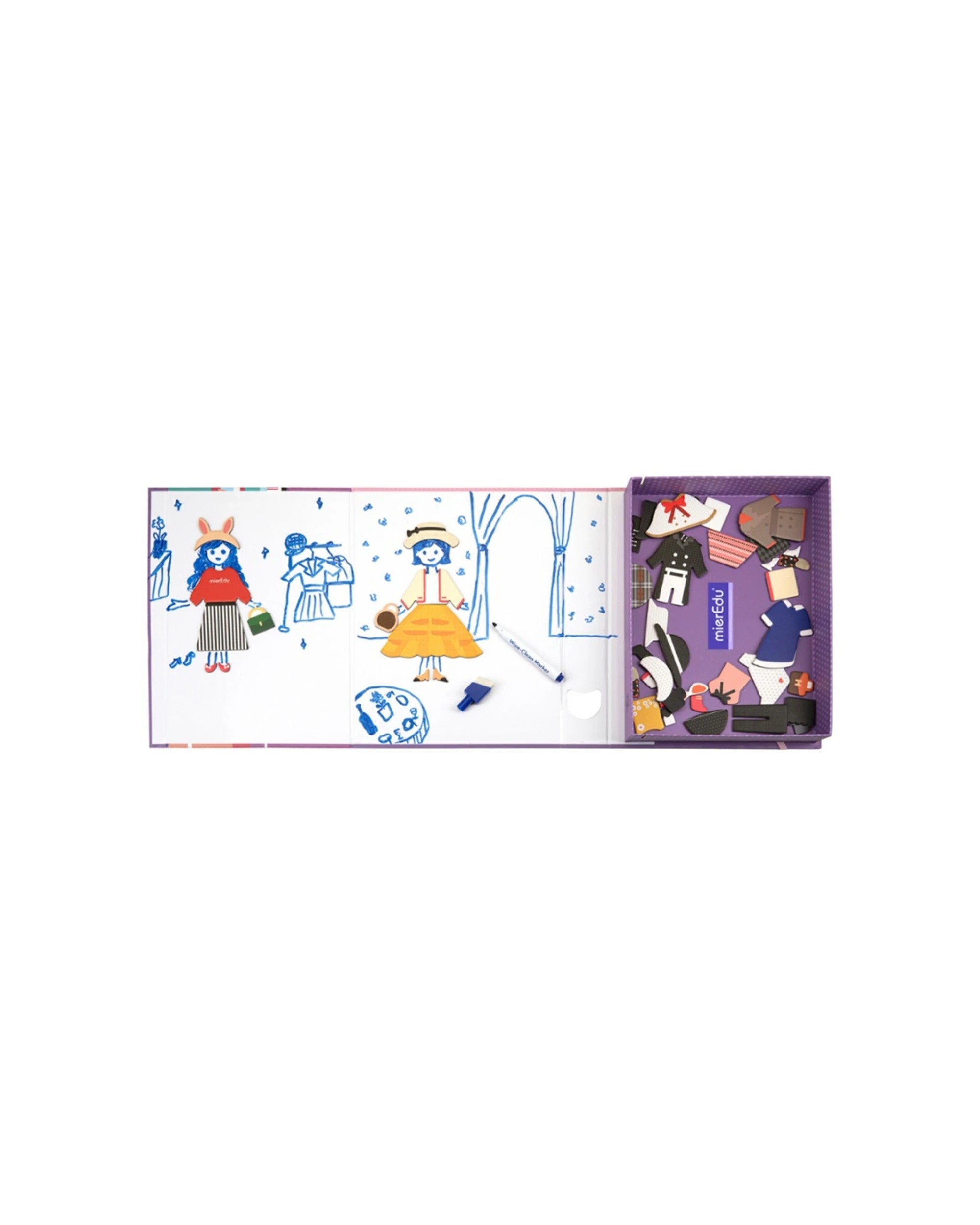 3 Mieredu Magnetic Art Case Dress Up Kids Creative Toy Educational Playset, 3 of 3