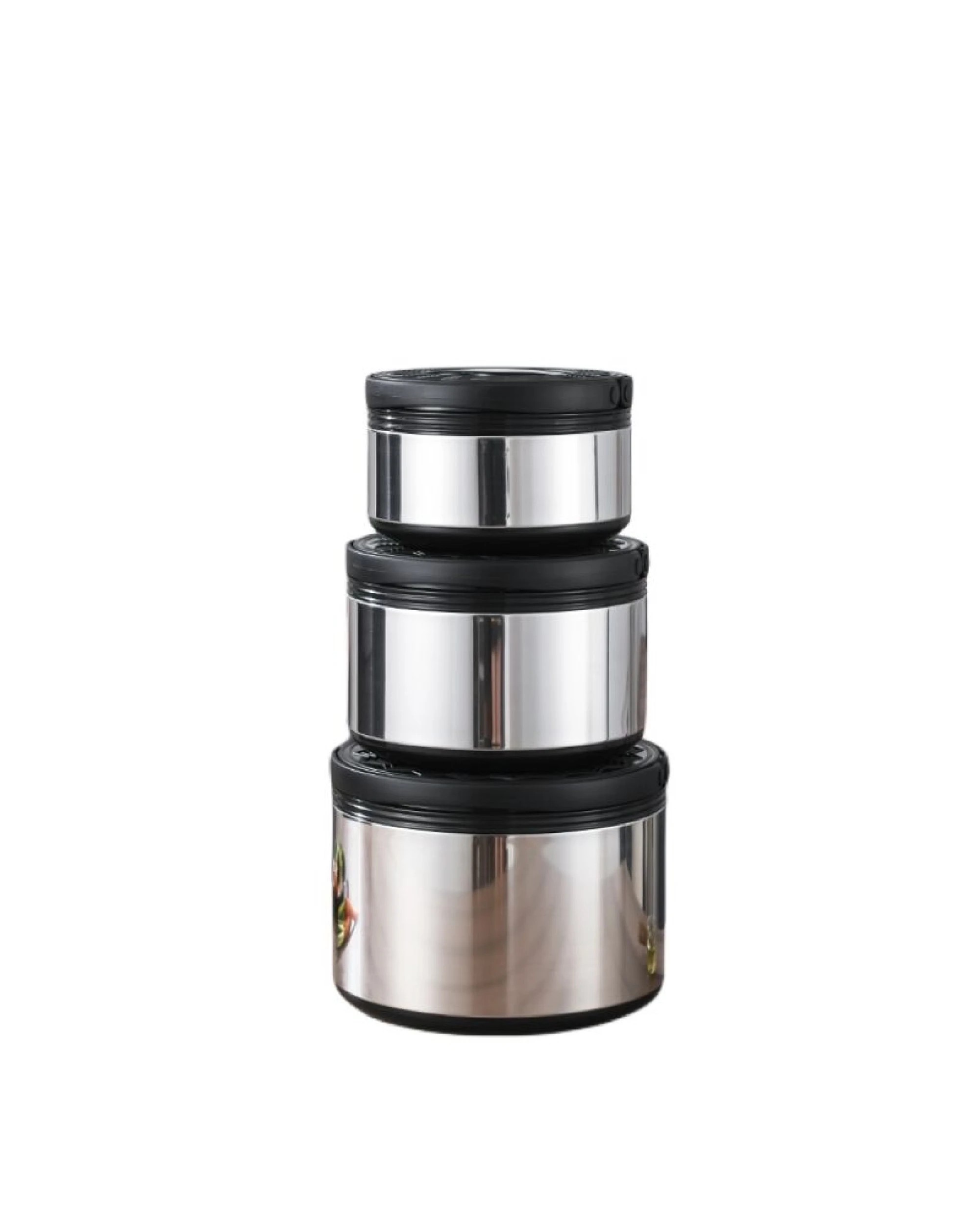 2 BR Home 3pc Stainless Steel Food Warmer Set Lunch Storage Boxes (2.5L, 5L & 8L Capacities), 2 of 3