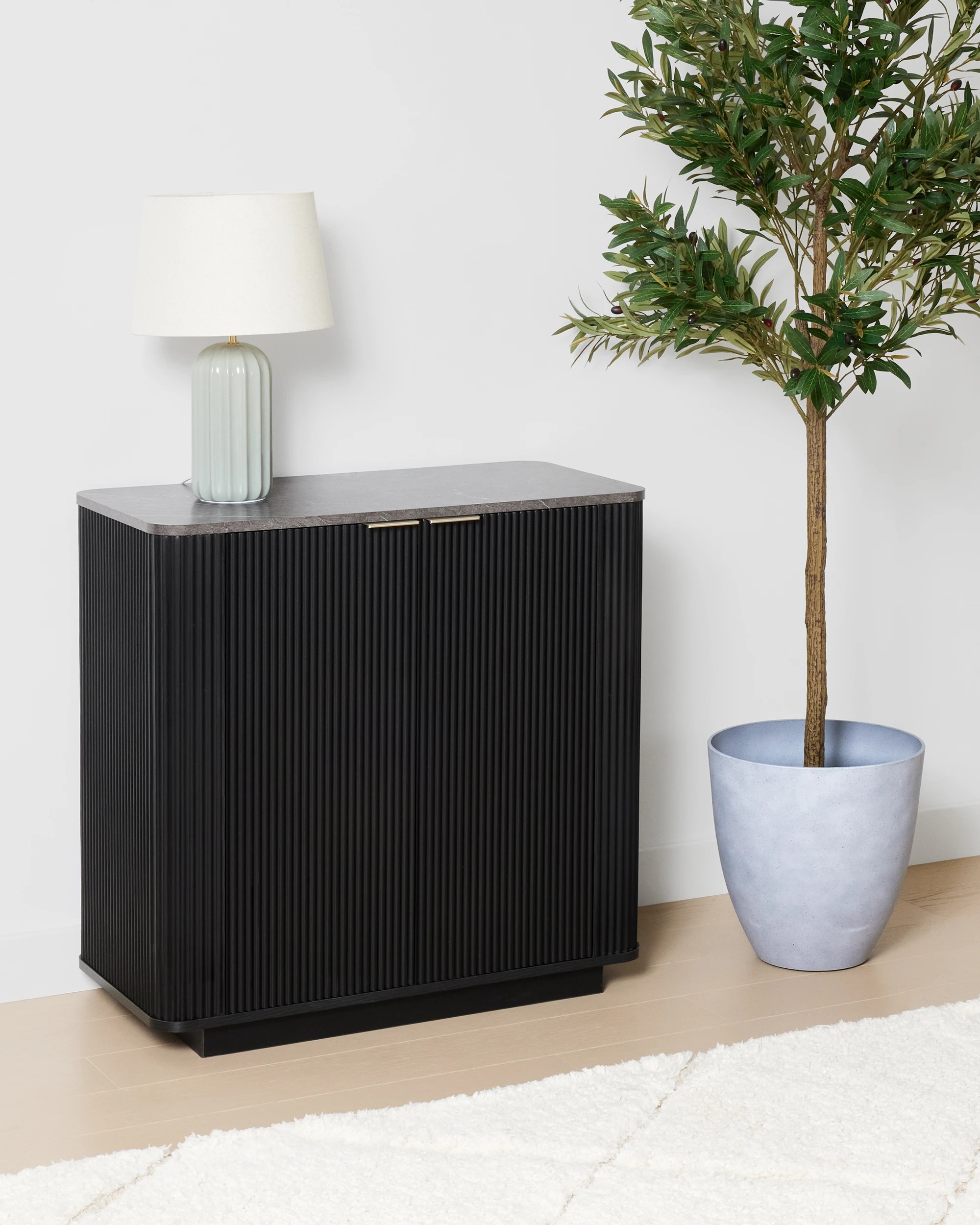 2 Claire 2 Door Cabinet - Black, 2 of 8