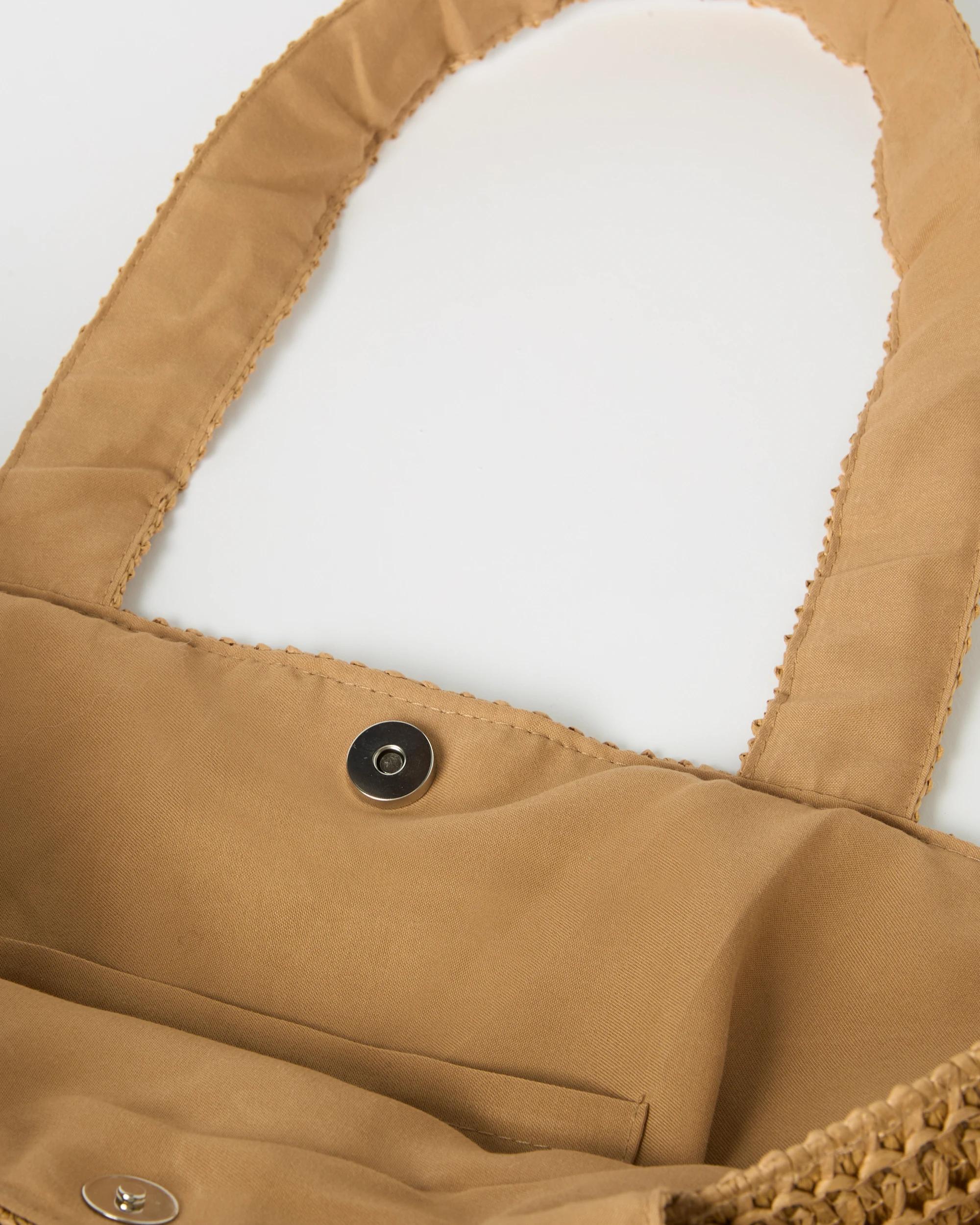 Fringe Straw Woven Tote - Kmart