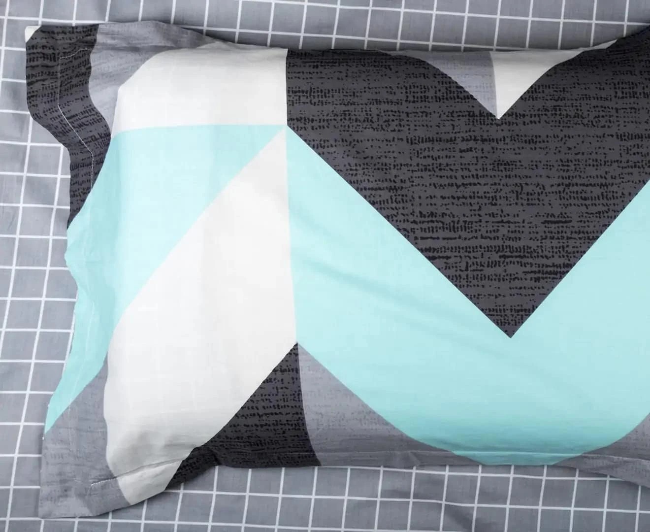 5 Gioia Casa Printed Cotton Quilt Cover Set Reversible - Modern City - King Bed, 5 of 5