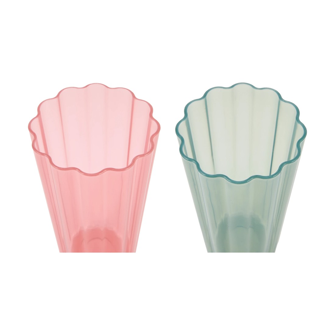3 6 Piece Reusable Scalloped Tumblers - Assorted, 3 of 4
