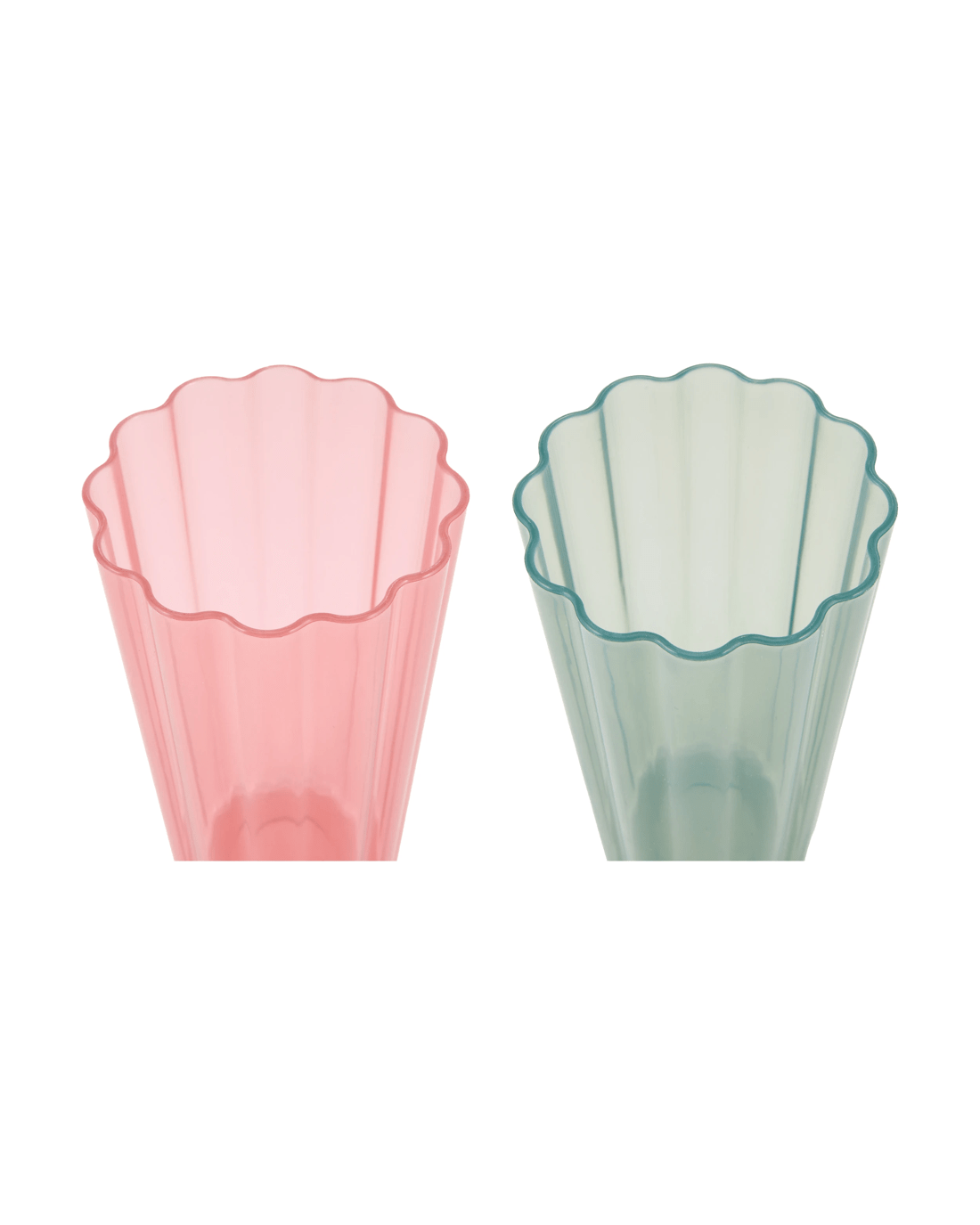 3 6 Piece Reusable Scalloped Tumblers - Assorted, 3 of 4