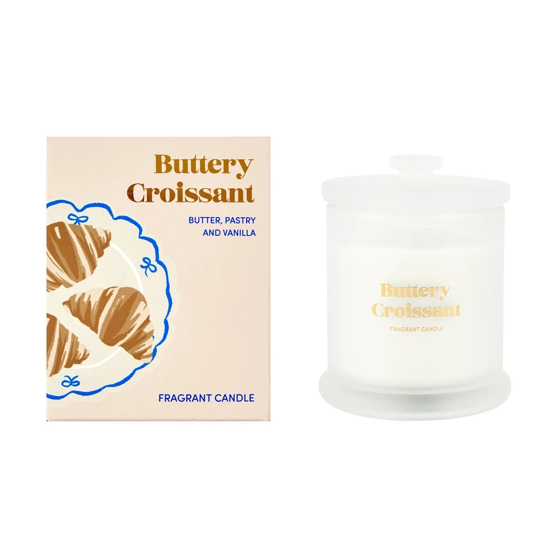 1 Buttery Croissant Fragrant Box Candle, 1 of 6