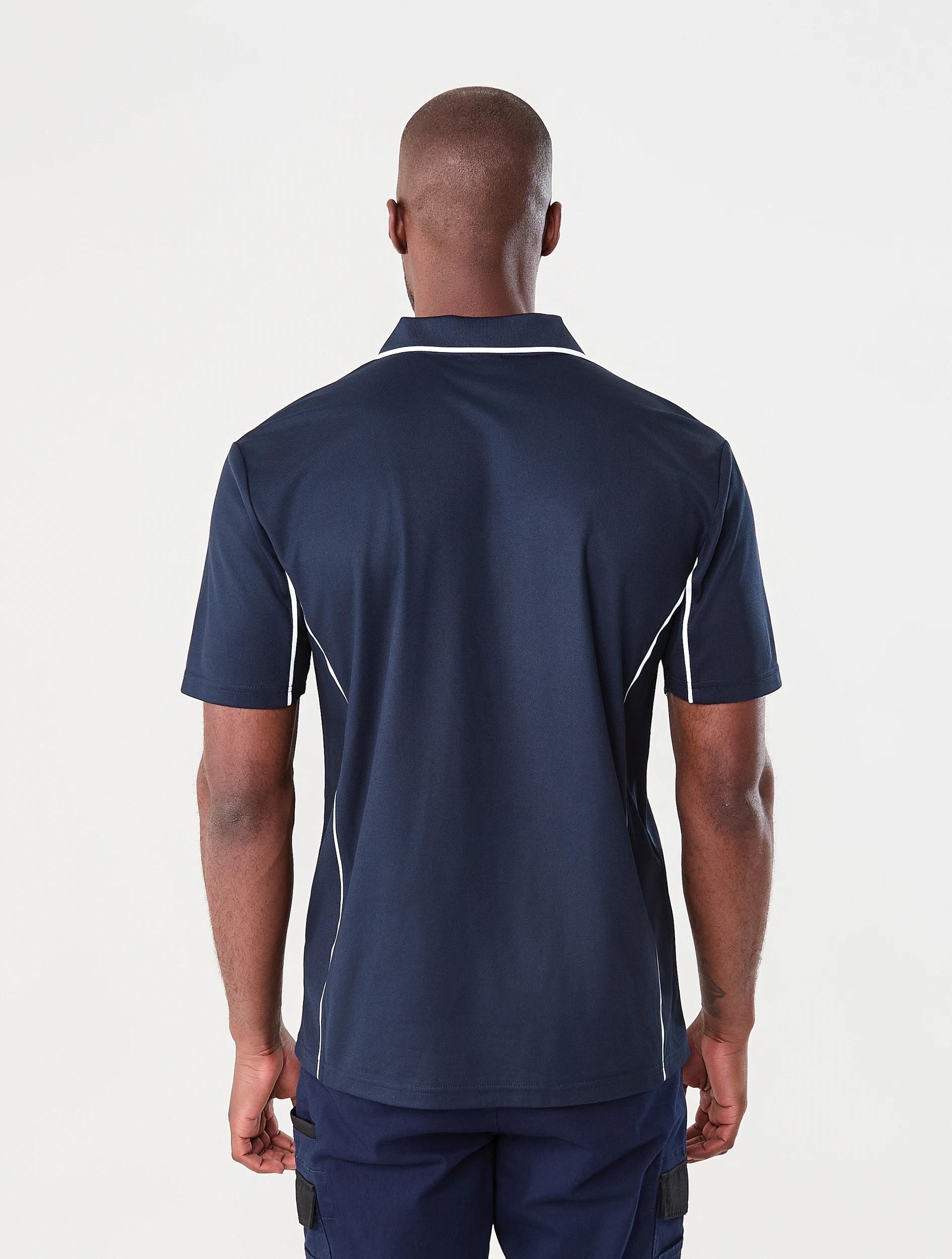 3 Workwear Short Sleeve Polo Shirt SKY CAPTAIN, 3 of 7