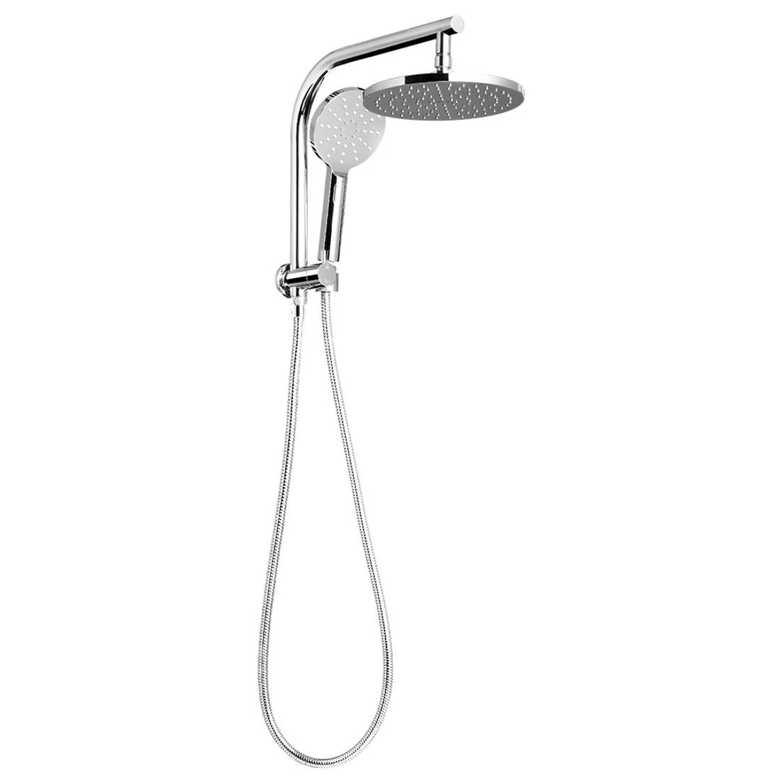 1 Cefito 9'' Rain Shower Head Set Handheld Round High Pressure - Silver, 1 of 5