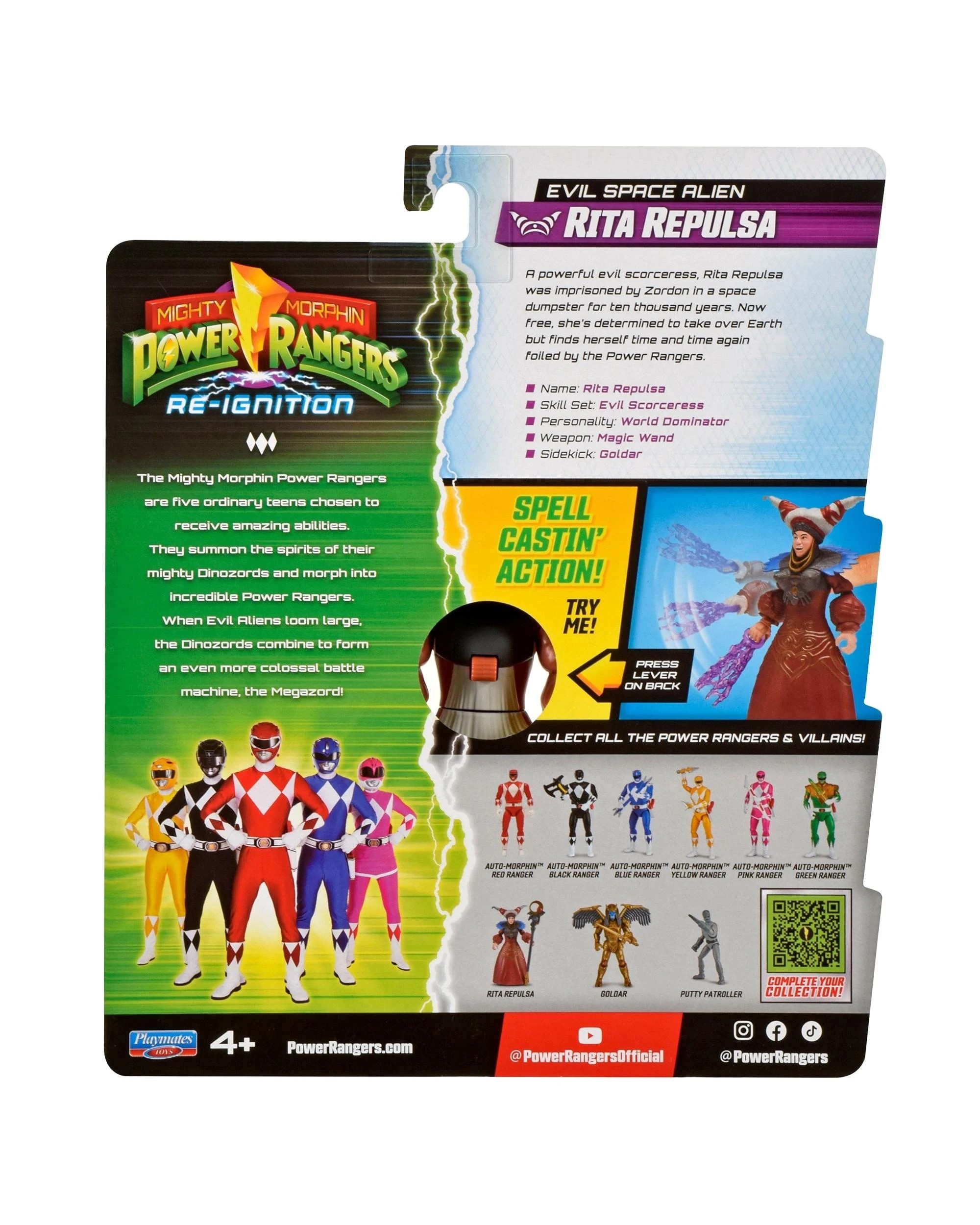 8 Mighty Morphin Power Rangers Re-Ignition Spell Castin Rita Repulsa Action Figure, 8 of 8