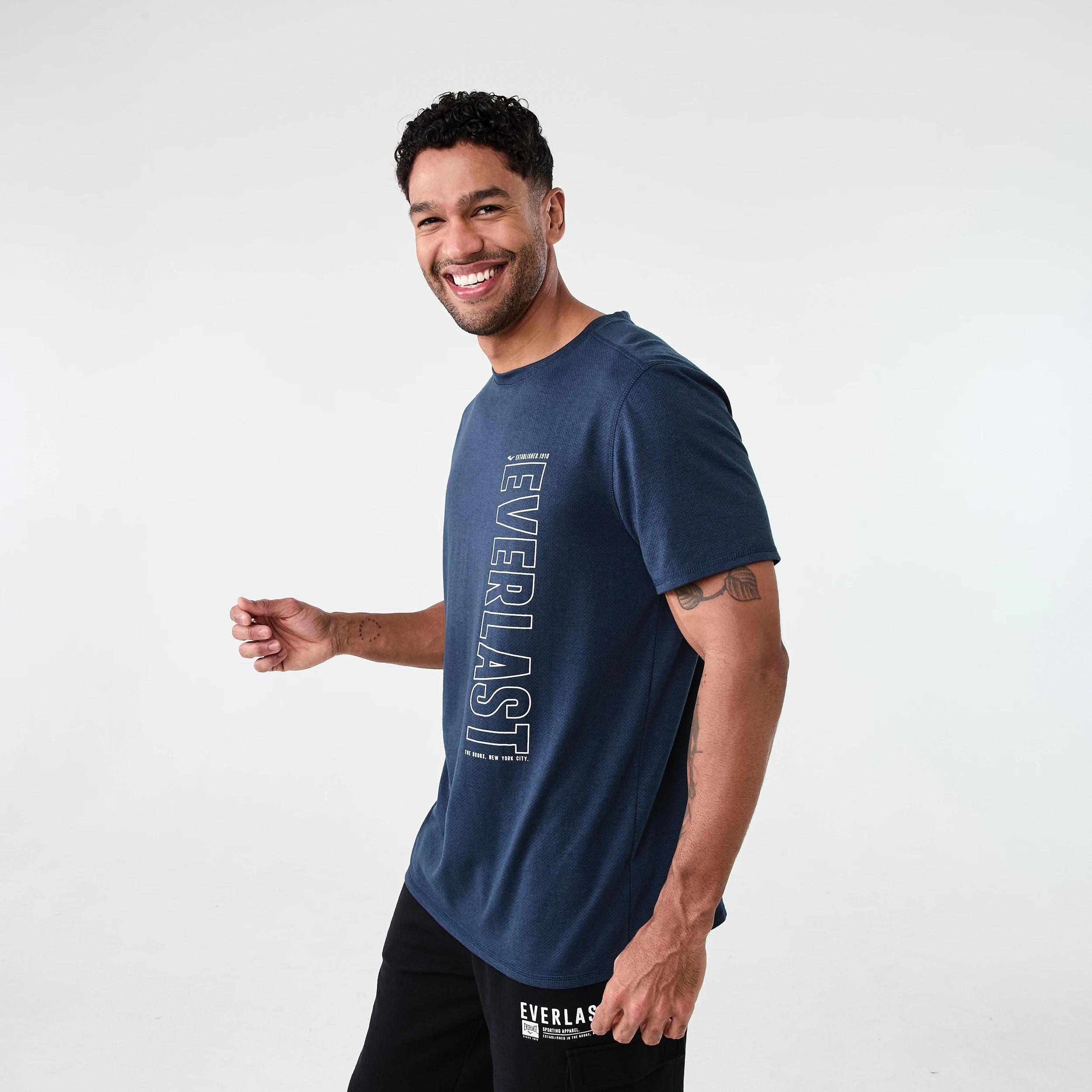 2 Everlast Mens Mesh T-shirt Steel Blue, 2 of 6