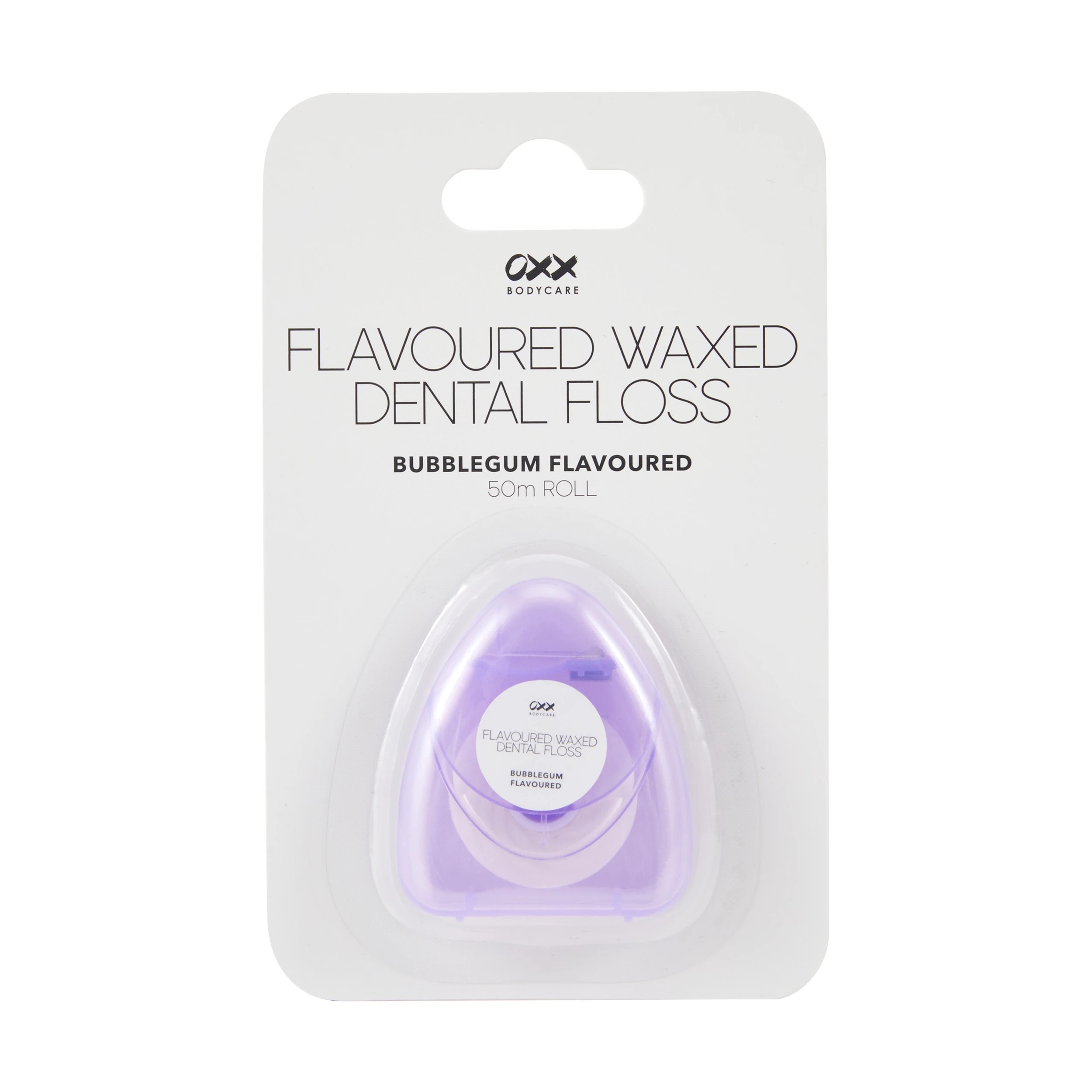 1 OXX Bodycare Flavoured Waxed Dental Floss Roll - Bubblegum Flavoured, 1 of 5