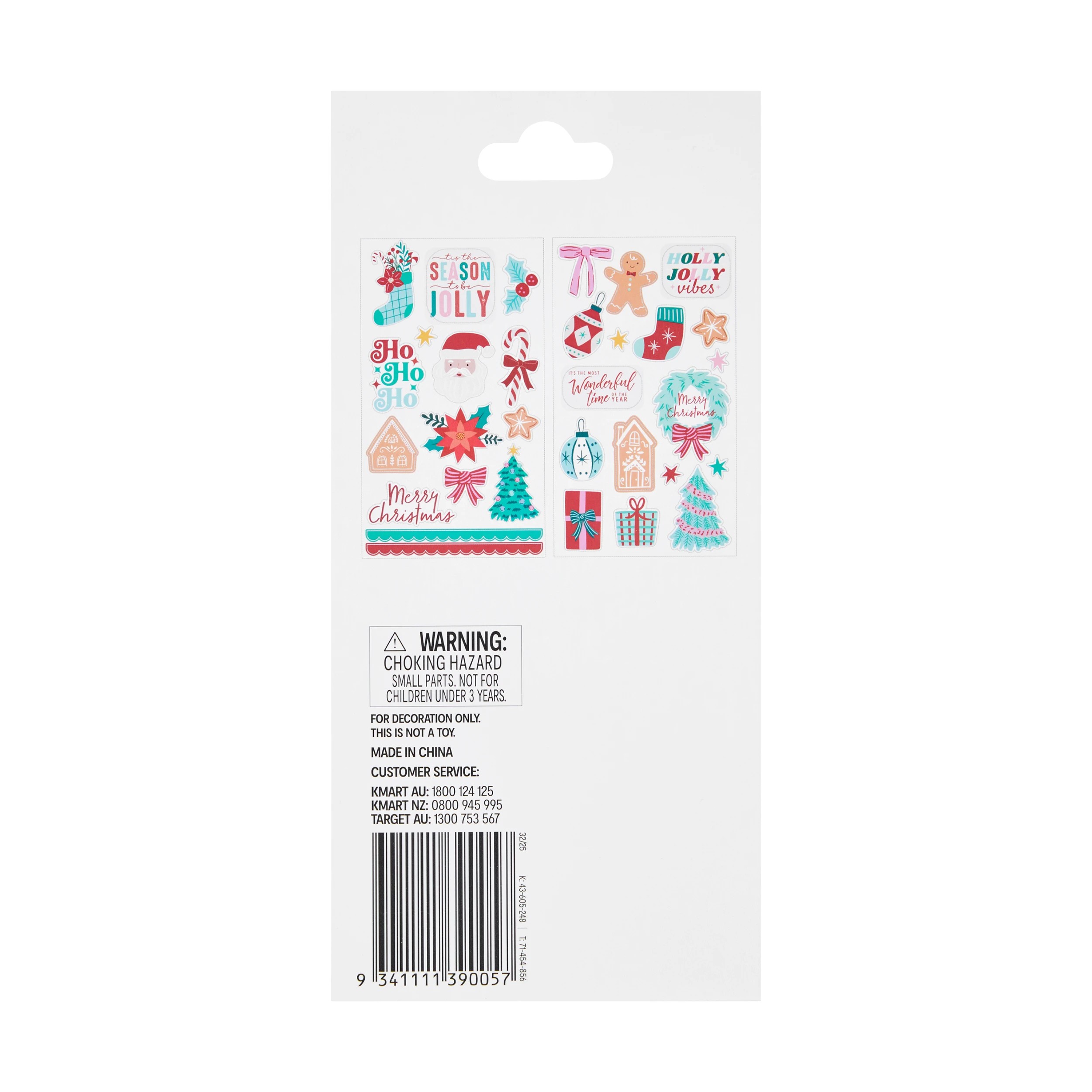 3 Christmas Craft Card Stickers, 3 of 3