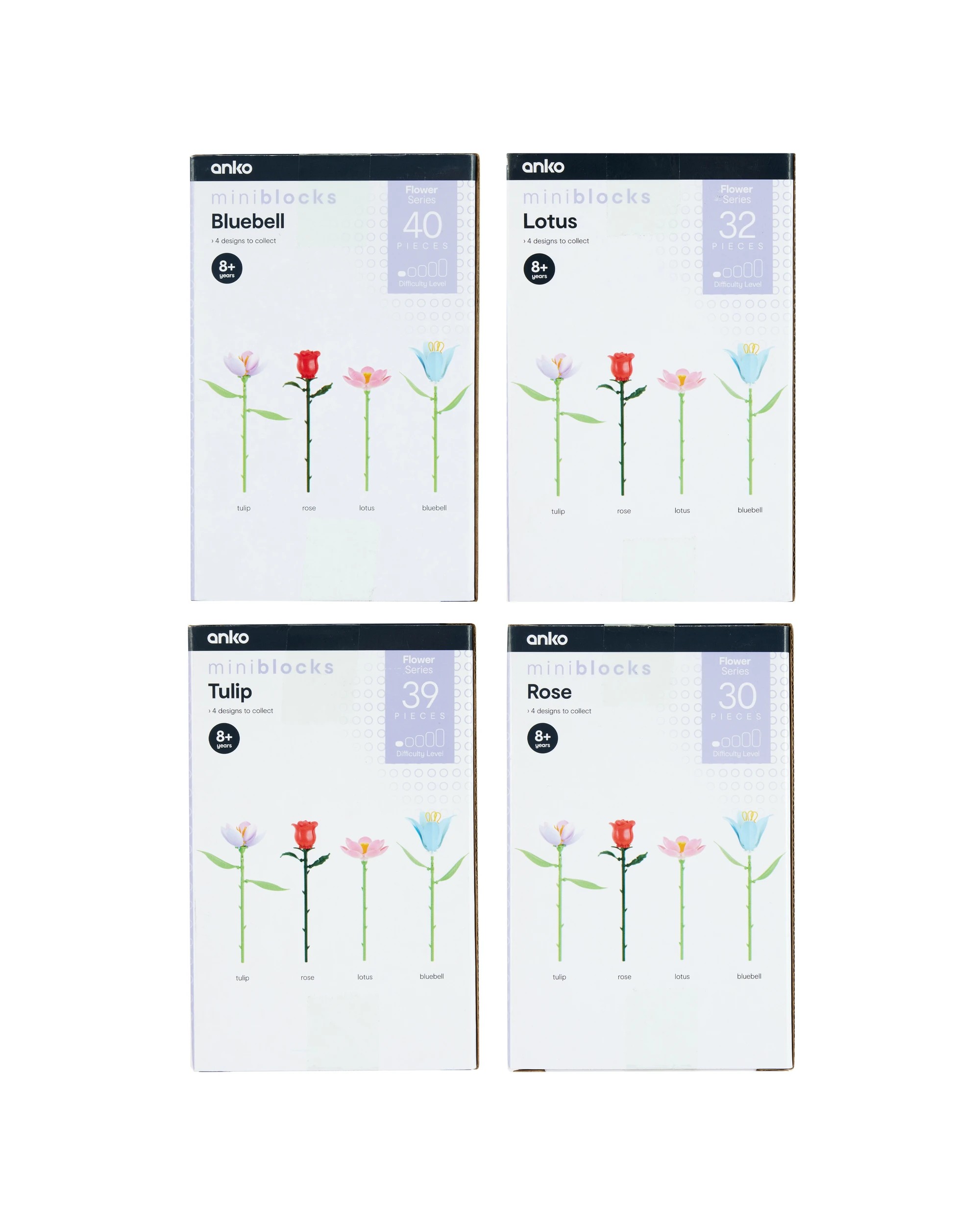 10 Mini Blocks Flower Series - Assorted, 10 of 10