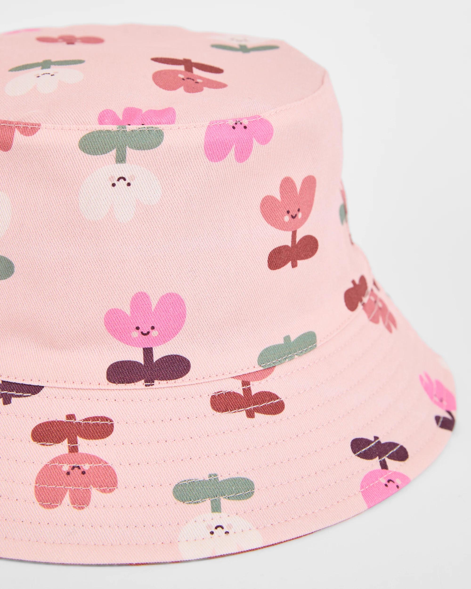 2 Target Kids Reversible Bucket Hat TULIPS, 2 of 3