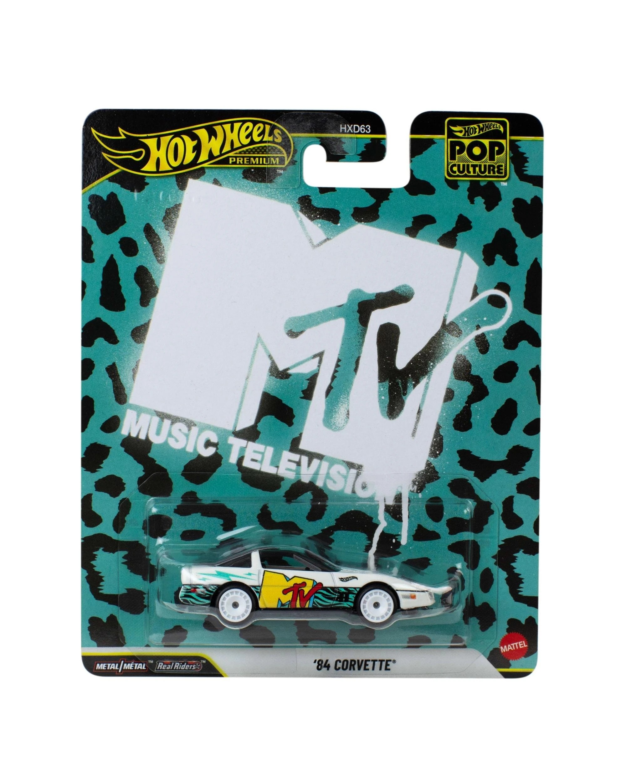 1 Hot Wheels Premium Pop Culture MTV 1984 Corvette Diecast Vehicle, 1 of 2