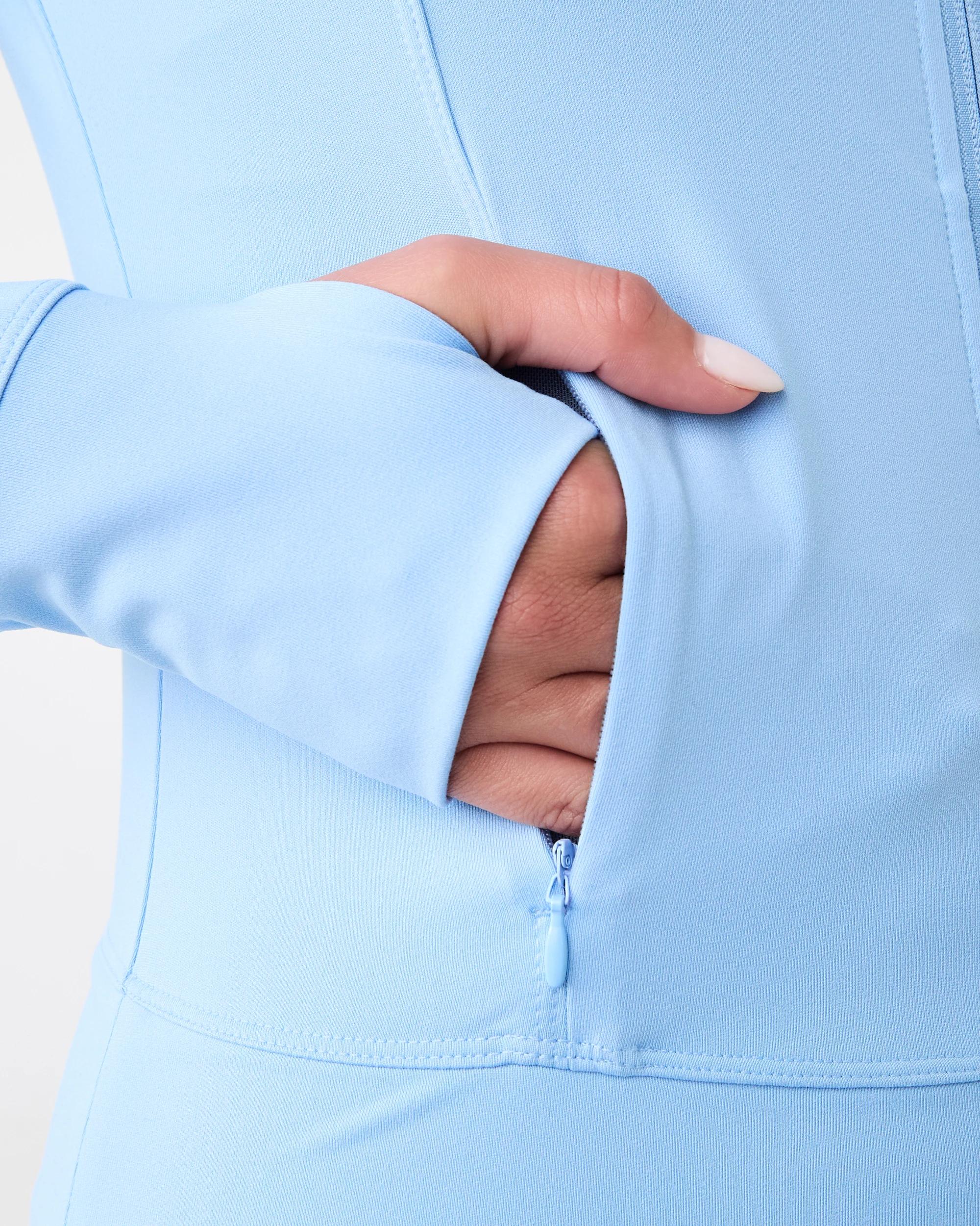 7 Active Womens Long Sleeve Ultrasoft Jacket Blu Melody, 7 of 7