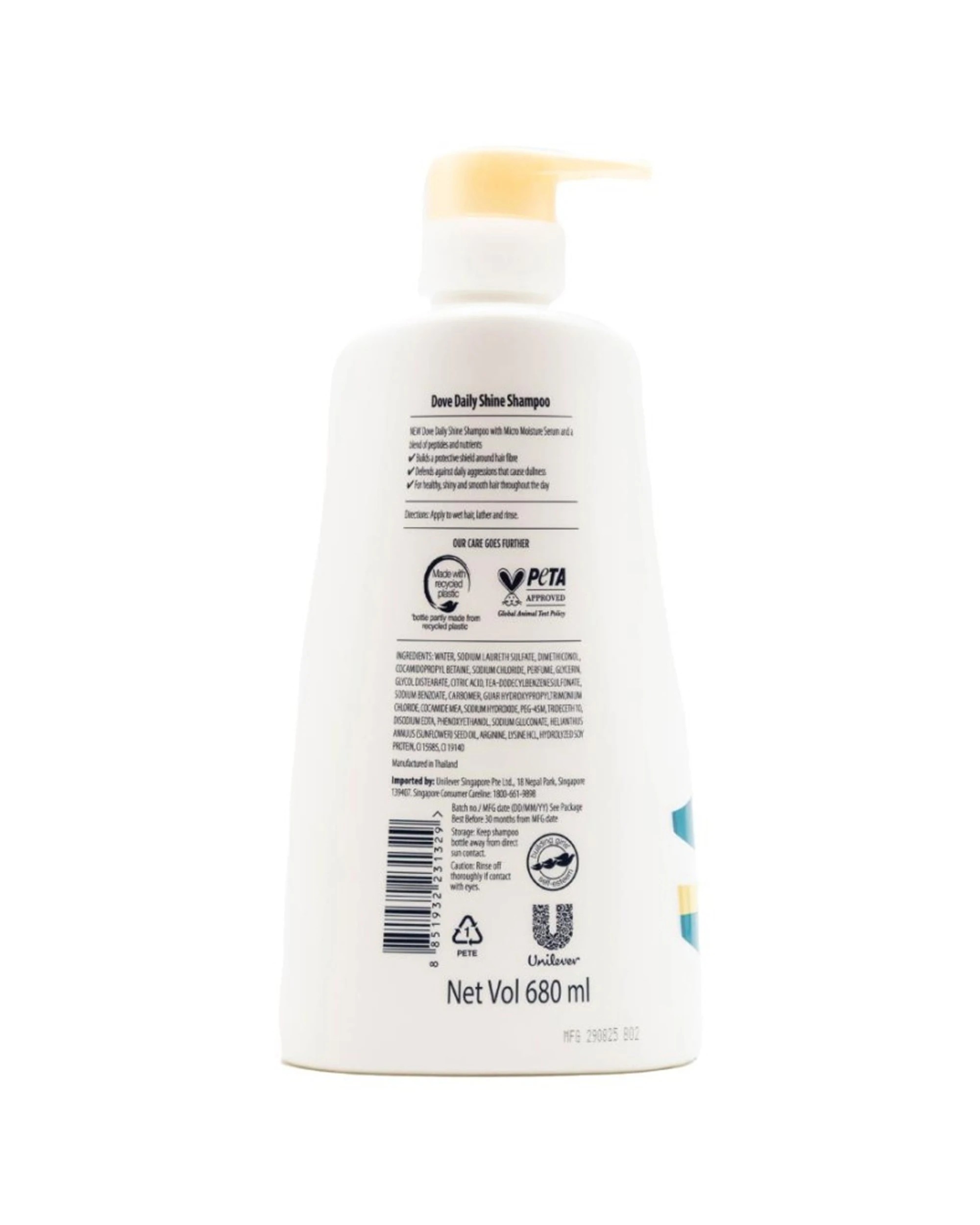 3 Dove 6PK Ultra Care Daily Shine Micro Moisture Serum For Dull Hair Shampoo - White, 3 of 3
