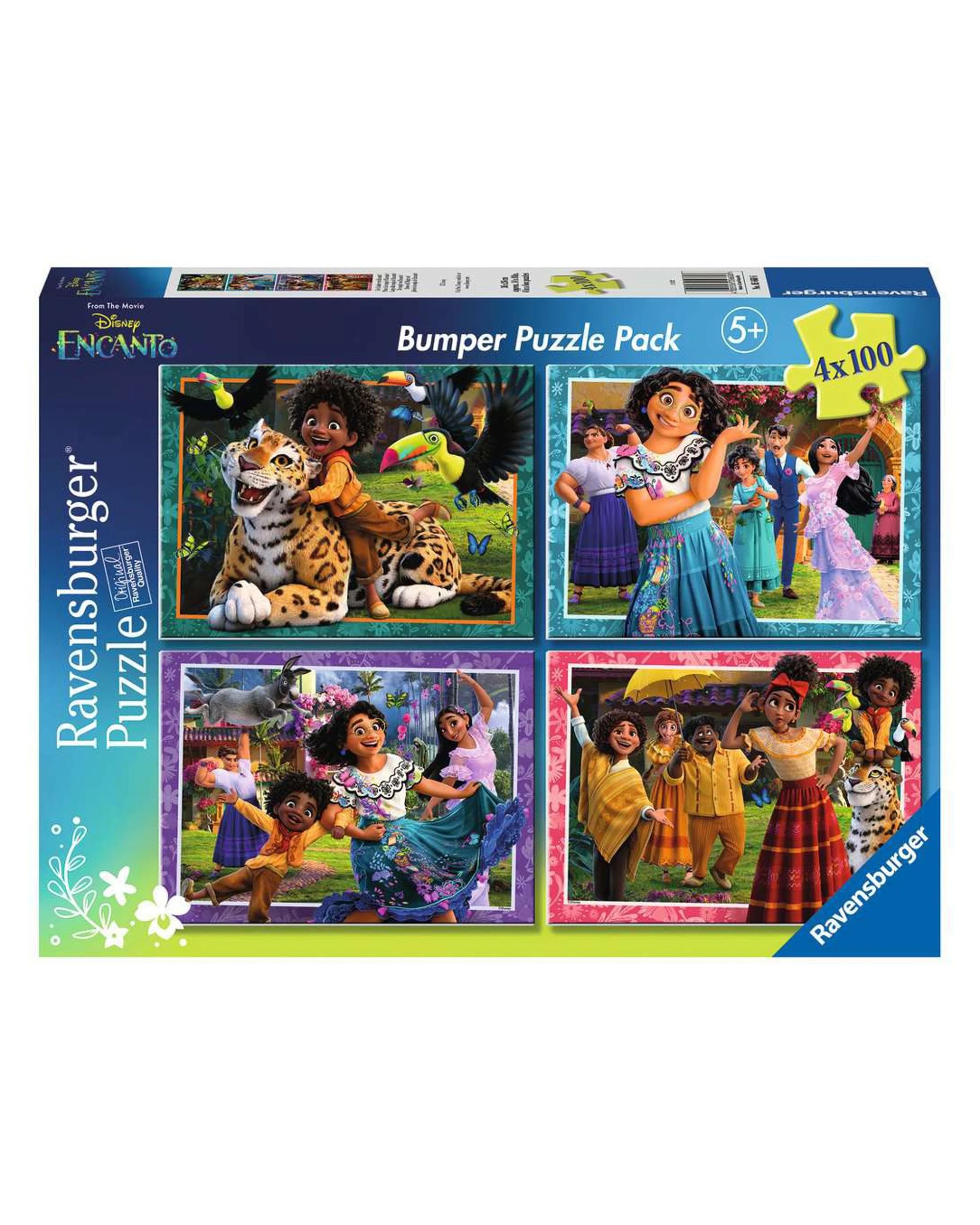 1 Ravensburger Disney Encanto Shoes Off Magic On Bumper Pack 4x100 Piece Puzzle, 1 of 5