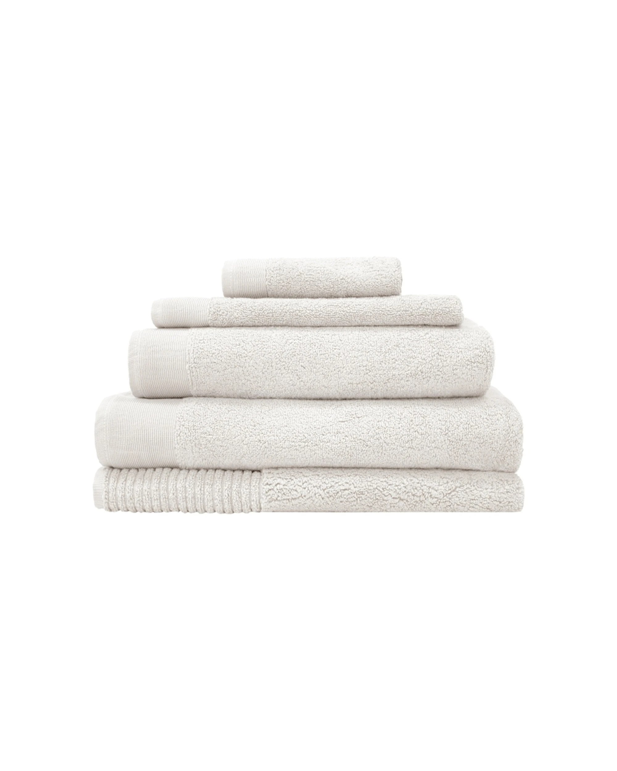 5 Bambury Elvire 600gsm Soft Absorbent Cotton Bath Sheet 4PK 80x160cm - Beige, 5 of 5