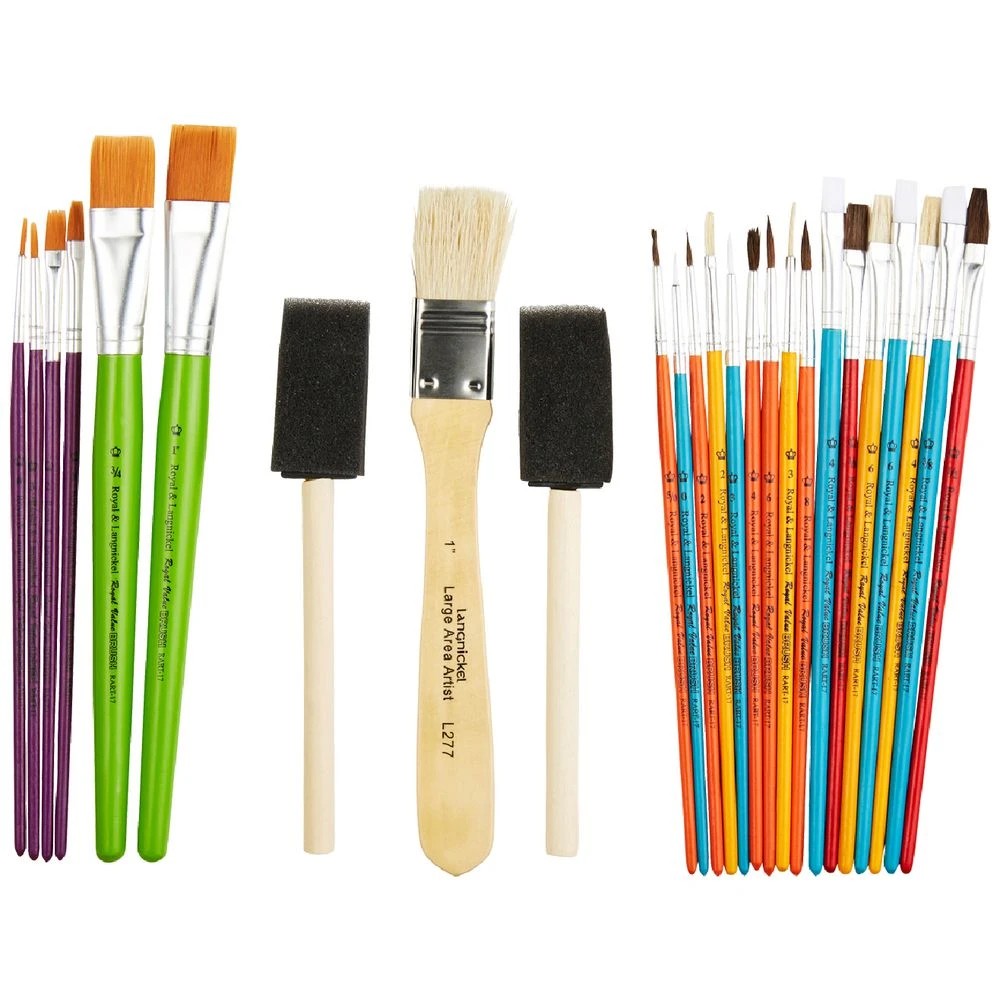 1 Royal & Langnickel Value Paintbrush Set 25 Piece, 1 of 3
