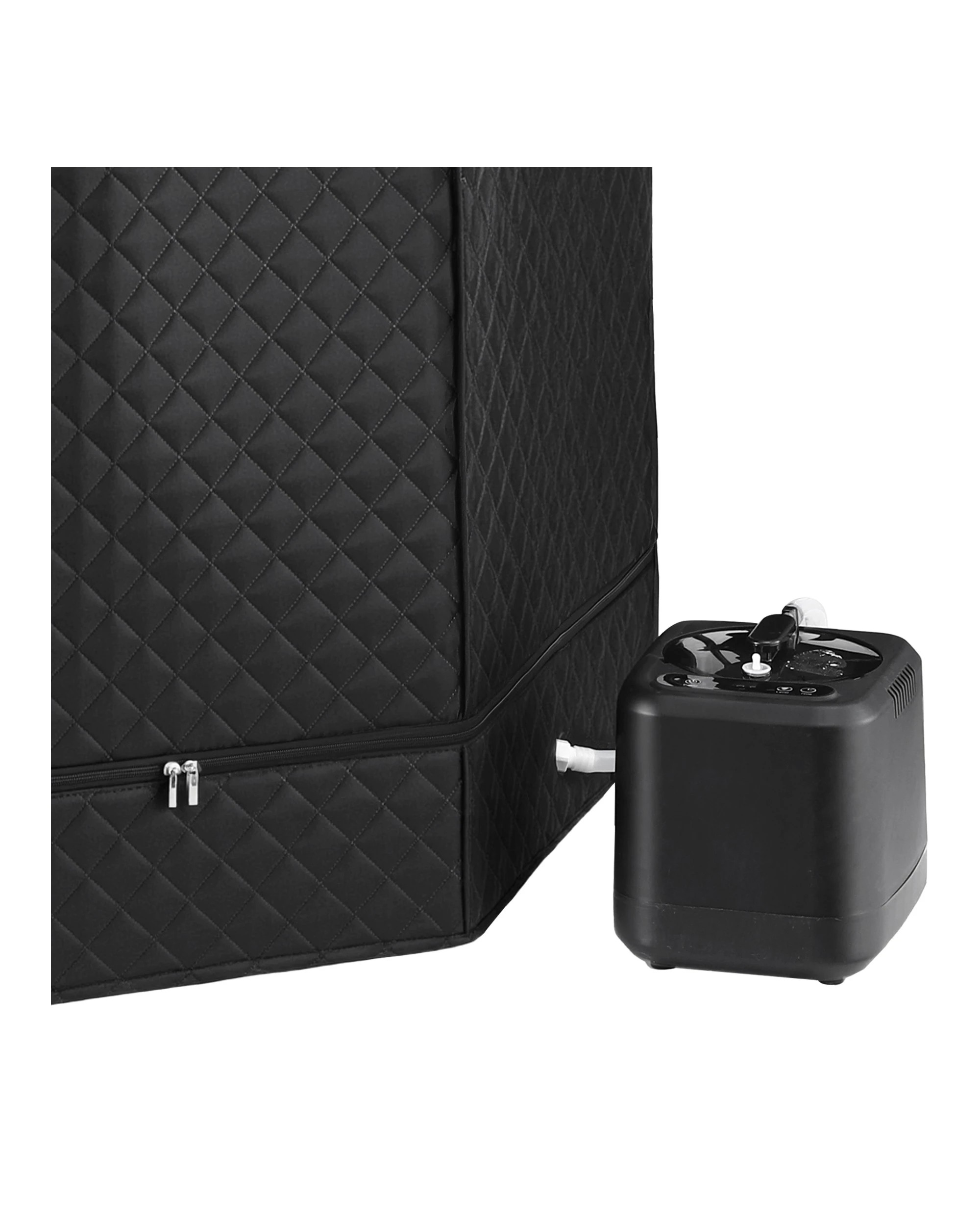 5 Devanti Portable Steam Sauna Tent 1000W 3L Steamer Pot Full Body Home SPA Timer - Black, 5 of 5