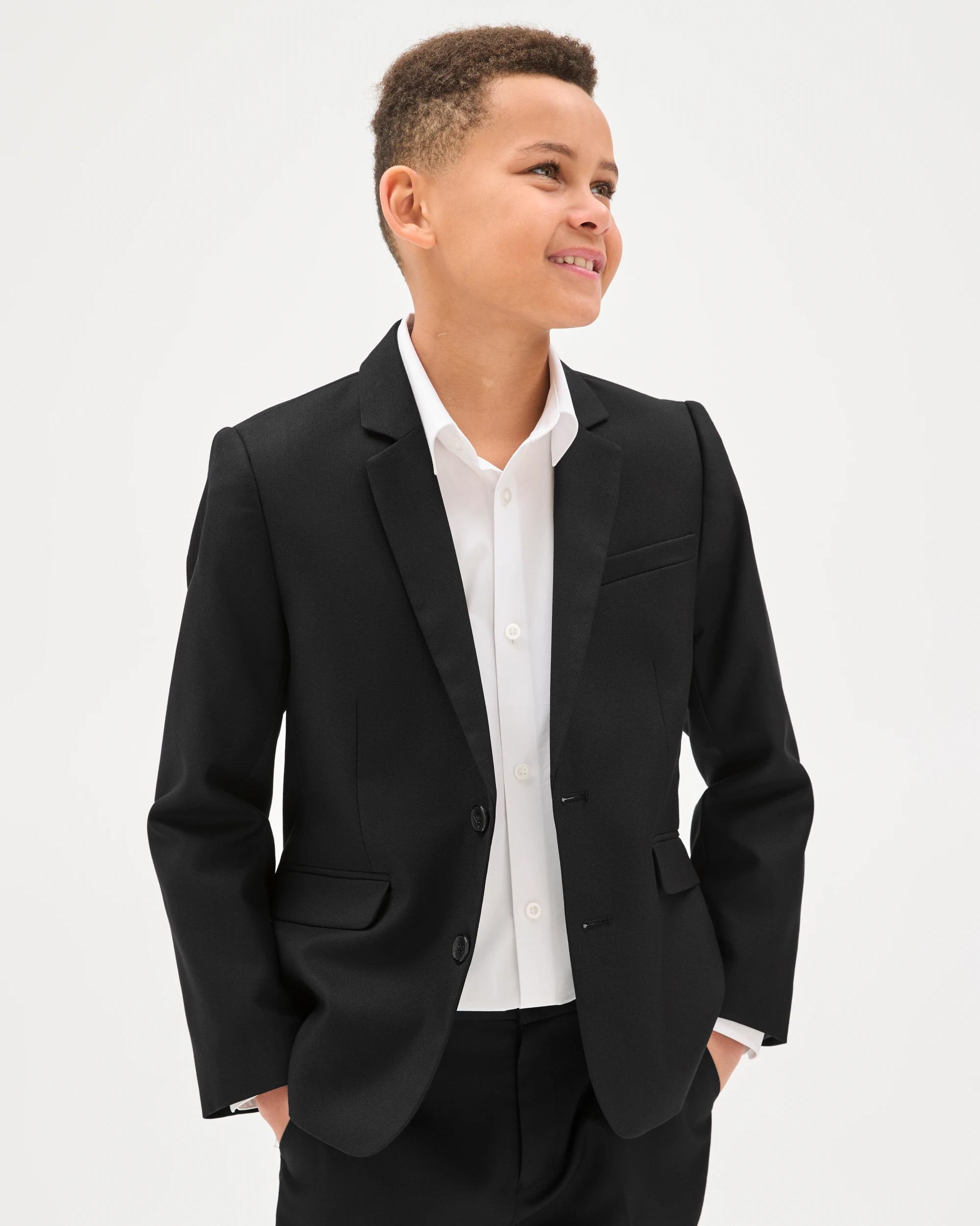 3 Target Kids Boys Suiting Jacket BLACK, 3 of 6