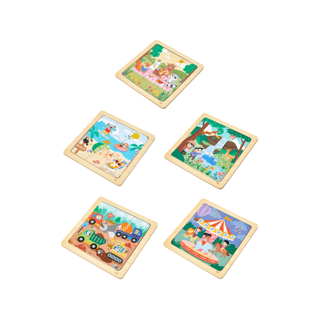 3 9 Piece Wooden Puzzle - Assorted, 3 of 5