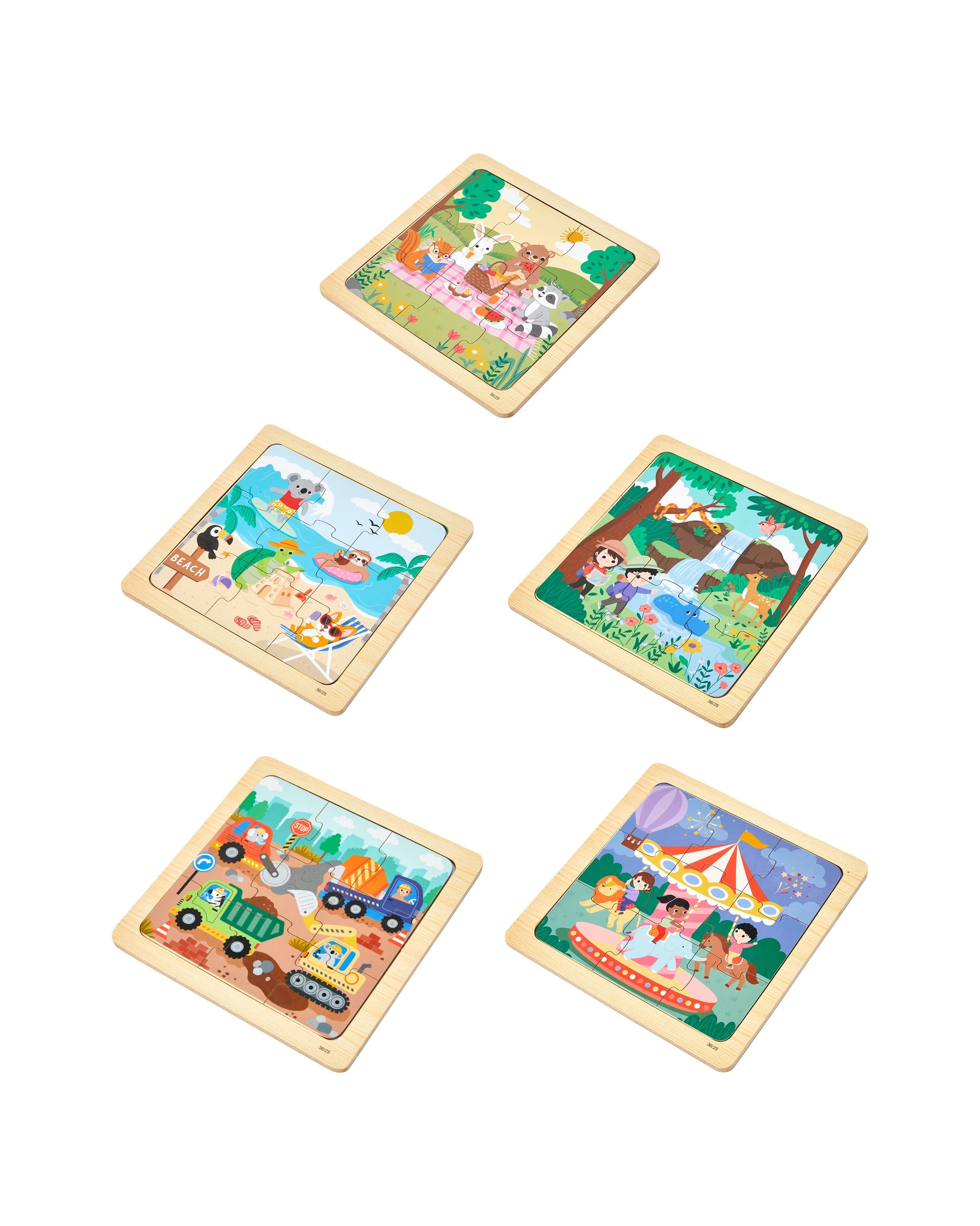 3 9 Piece Wooden Puzzle - Assorted, 3 of 5