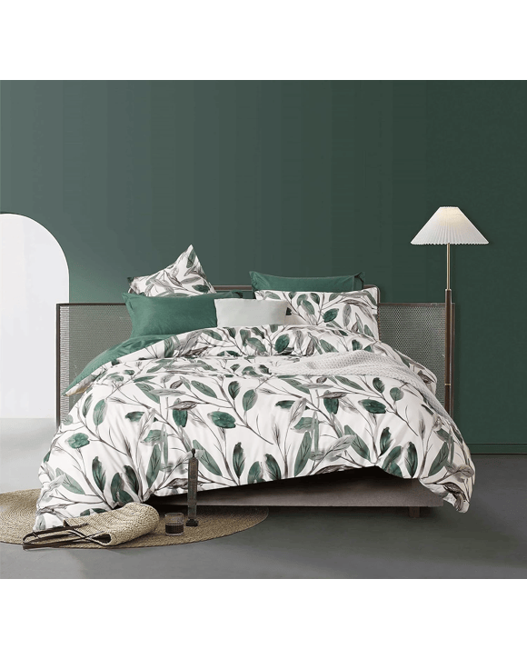 CleverPolly Printed Microfibre Reversible Quilt Cover Set - Sally - Super King Bed
