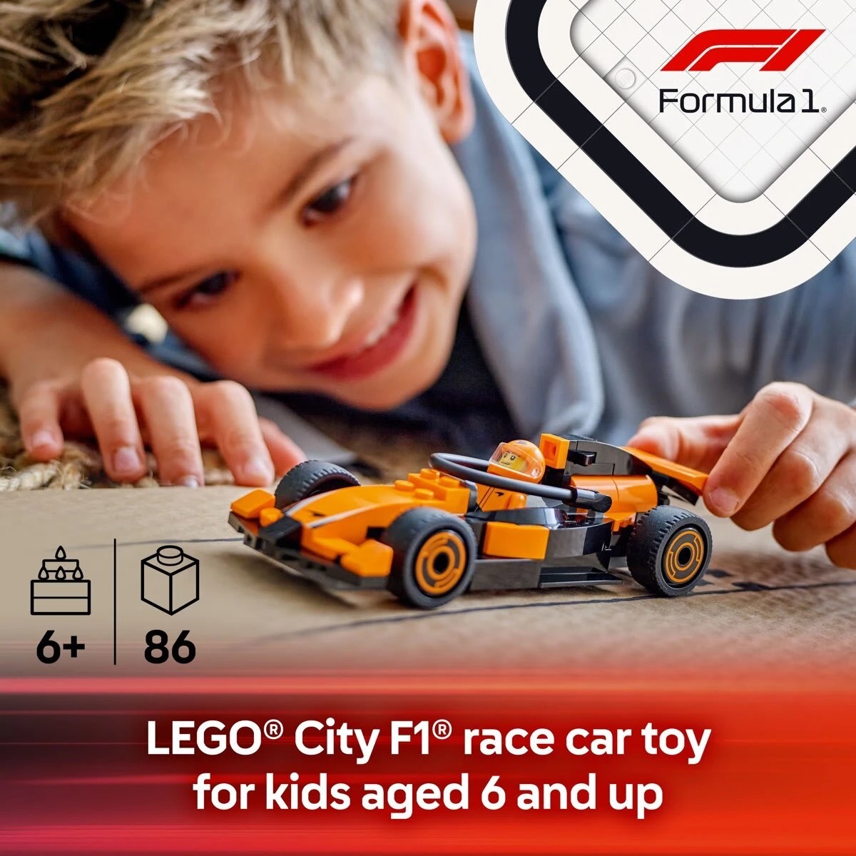 6 LEGO City F1 Driver with McLaren Race Car 60442, 6 of 10