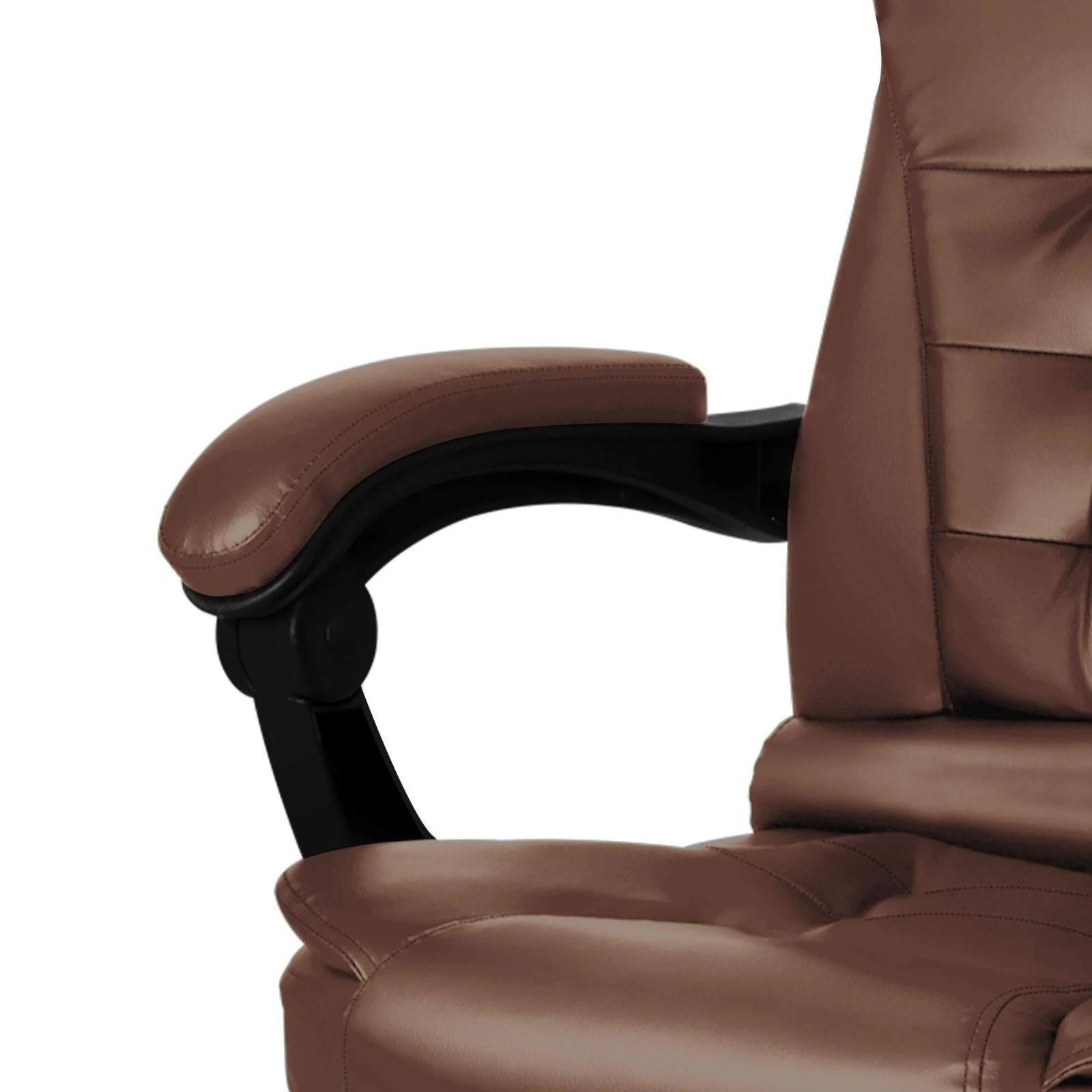 6 Alfordson Massage Office Chair Executive Gaming PU Leather Work Seat Racing - Brown, 6 of 10