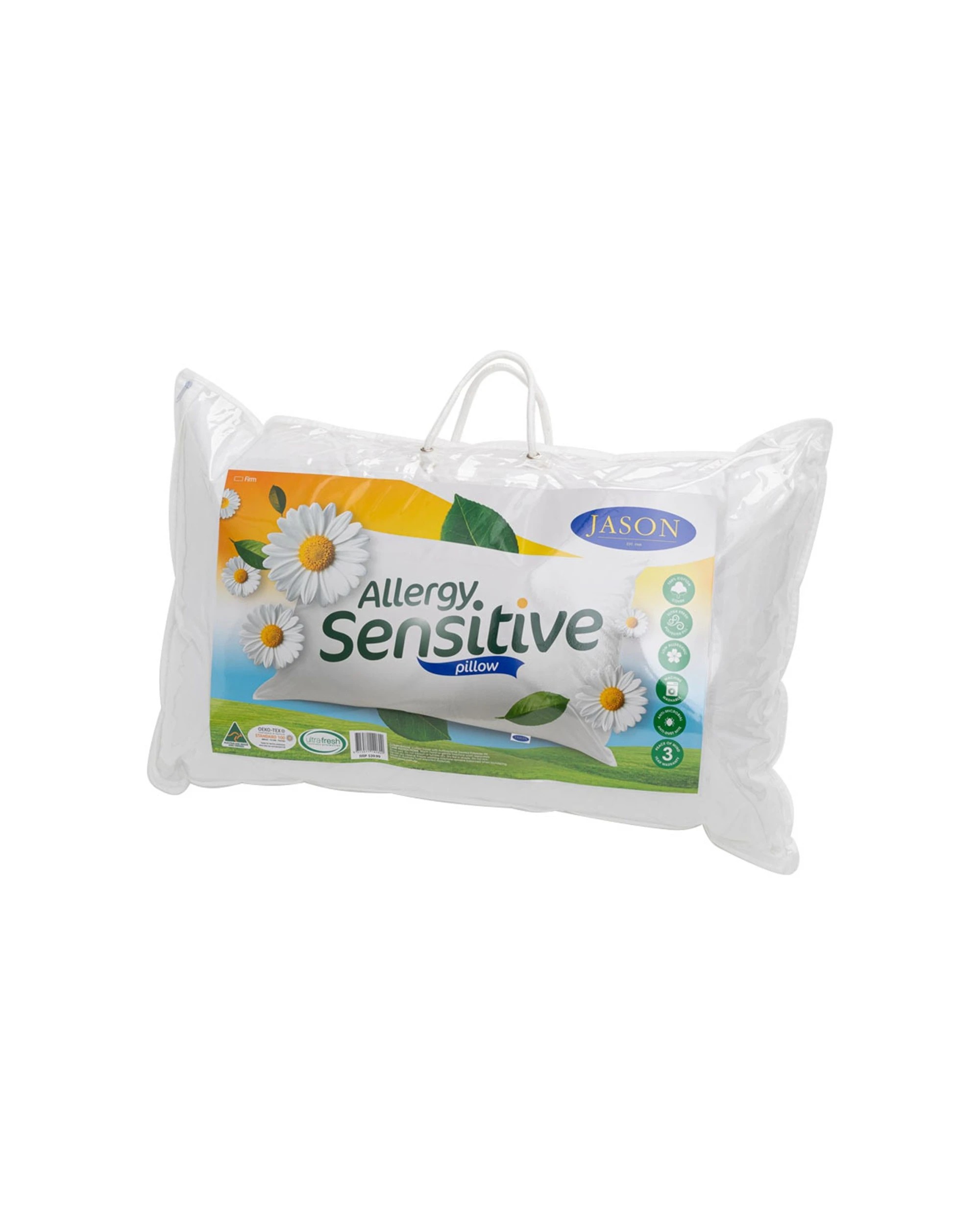 1 Jason Firm Allergy Sensitive Washable Pillow - White, 1 of 3