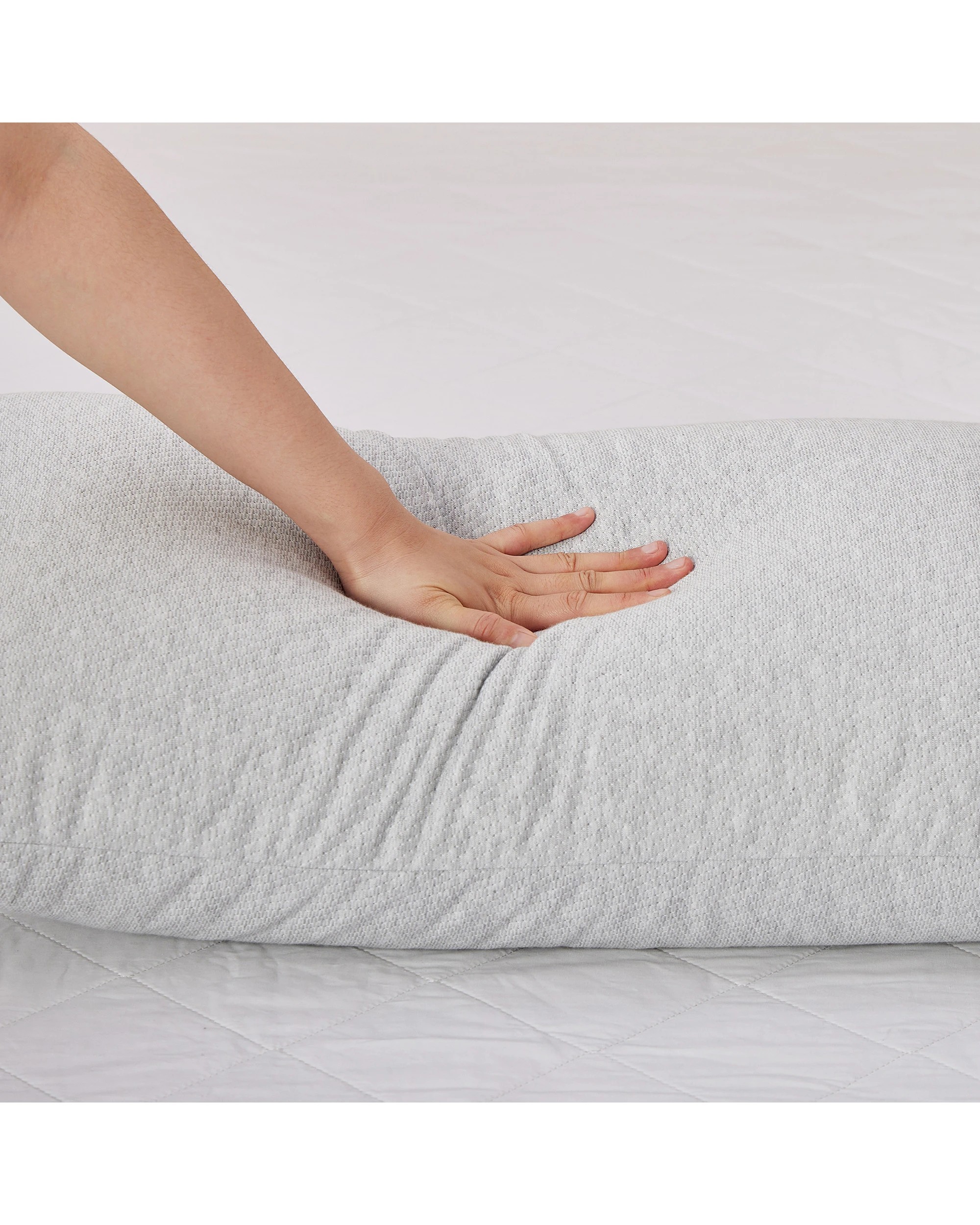3 Dreamaker Waterproof Bamboo Charcoal Cover Adjustable Shredded Memory Foam Pillow Twin Pack - Grey, 3 of 7