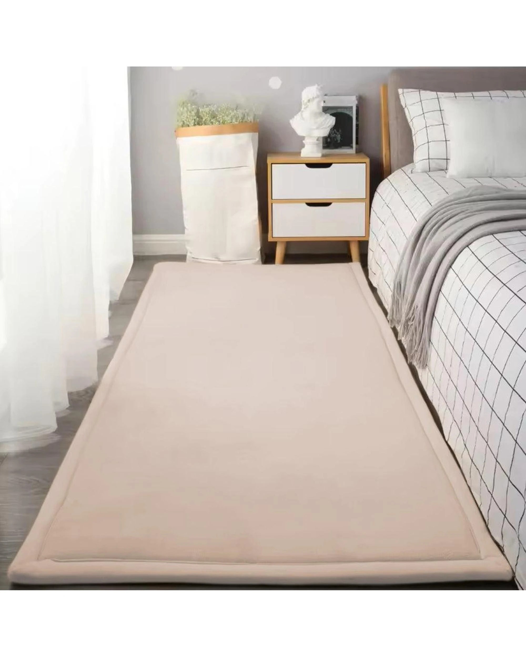 4 La Grace Home Soft Touch Ultra Plush Memory Foam Tatami Mat - 150x200cm - Beige, 4 of 10