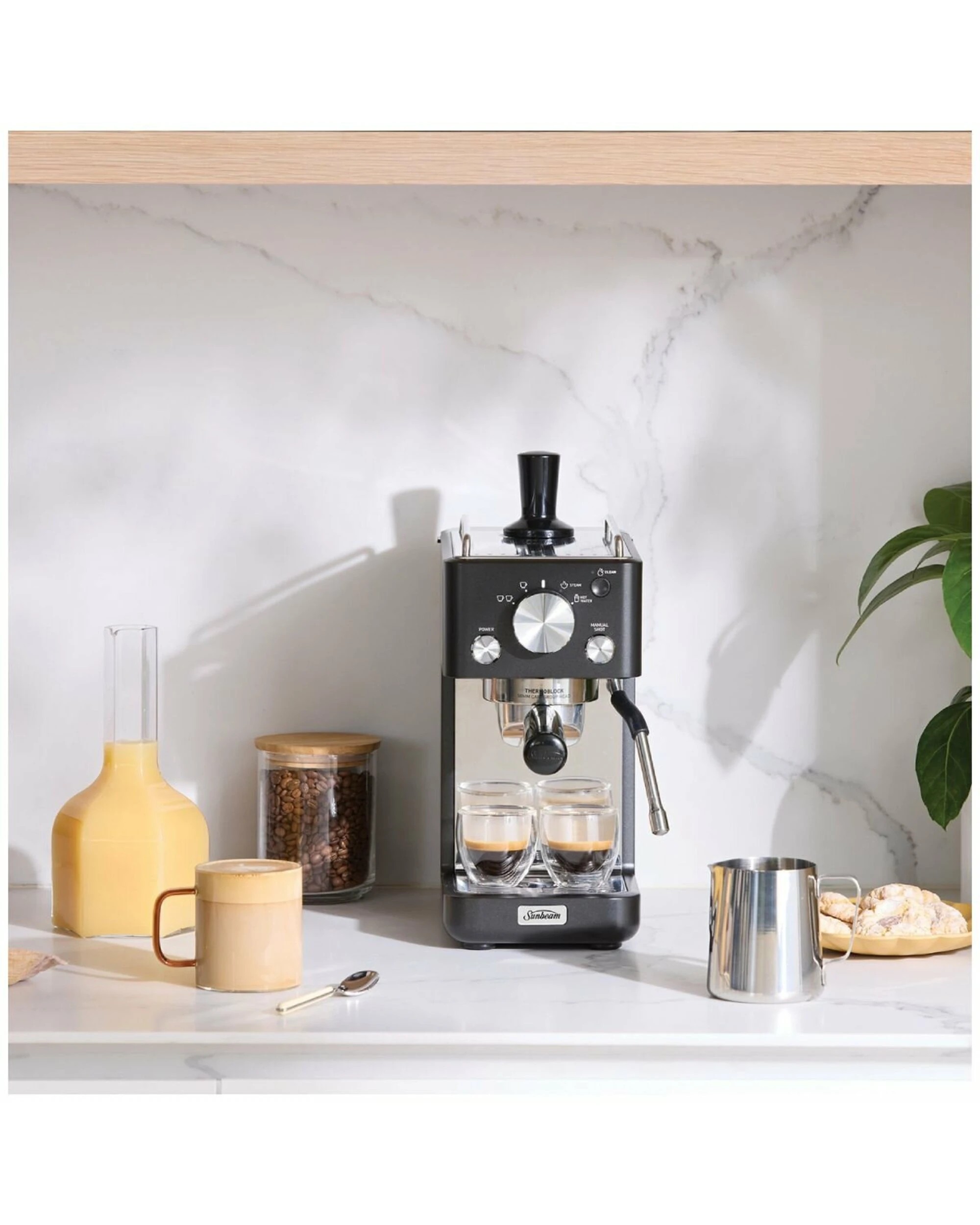 8 Sunbeam Origins Slimline Espresso Machine EMM4500BK, 8 of 10