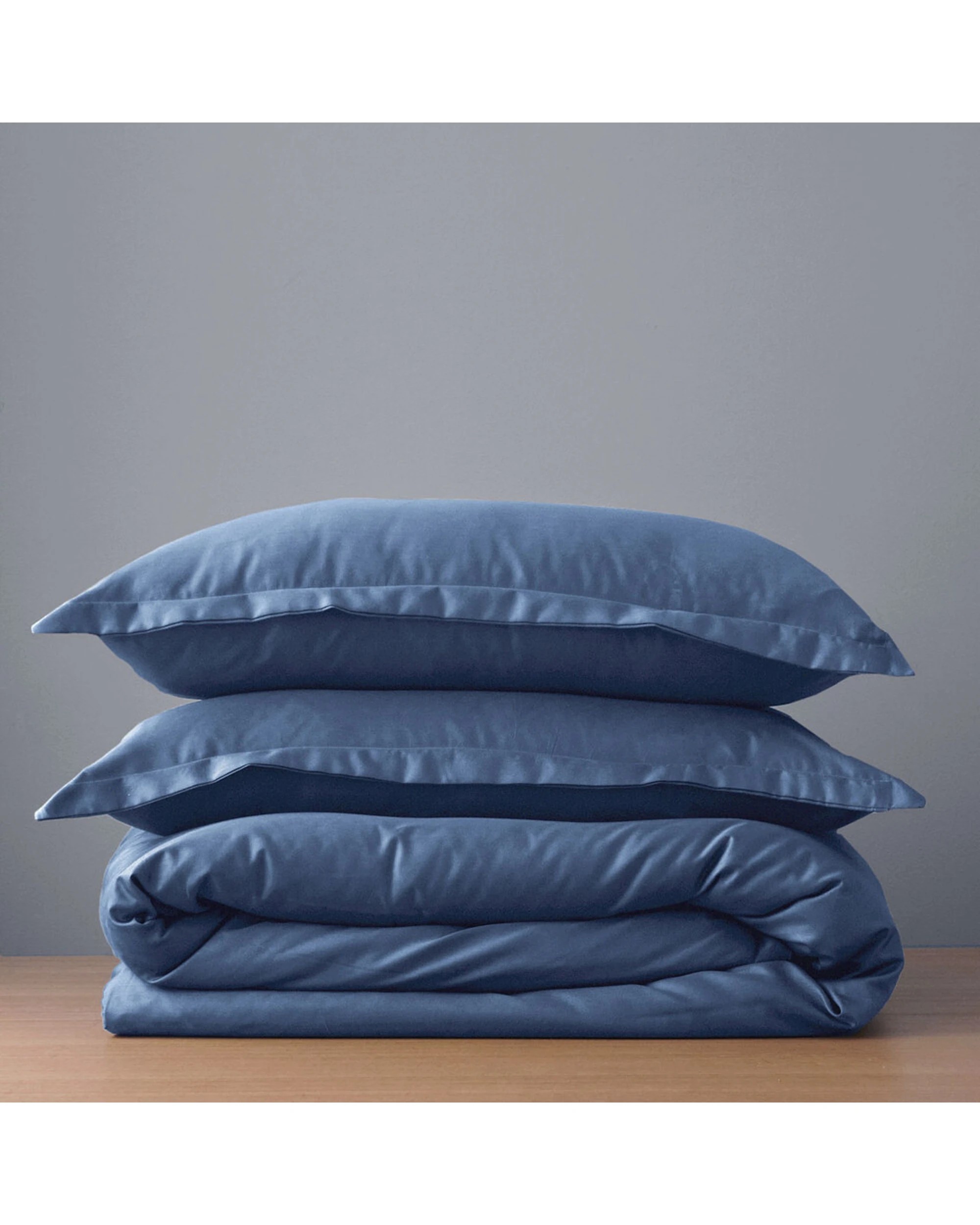 3 Canningvale Palazzo Royale 1000TC Cotton Polyester Quilt Cover Set Bombay Queen - Blue, 3 of 4