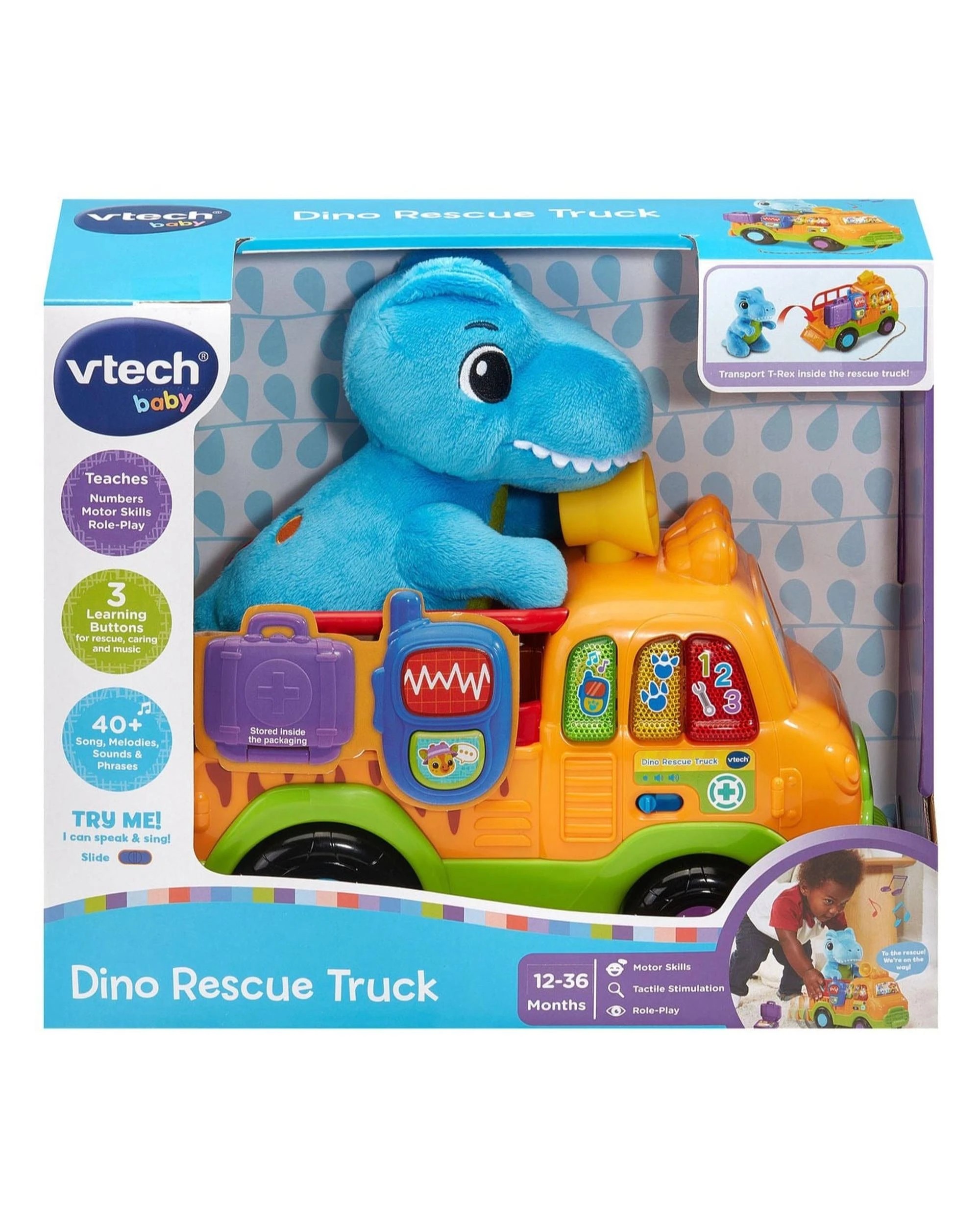 1 VTech Baby Dino Rescue Truck, 1 of 3