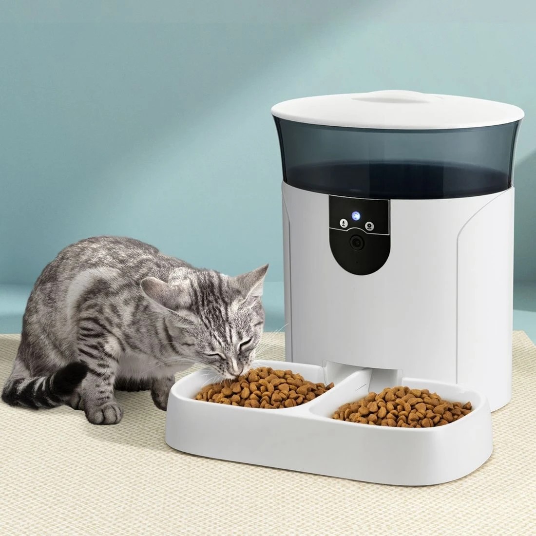 3 i.Pet Automatic Pet Feeder Dog Cat Camera Wifi Smart Food Dispenser Timer 7L APP
 - white, 3 of 5