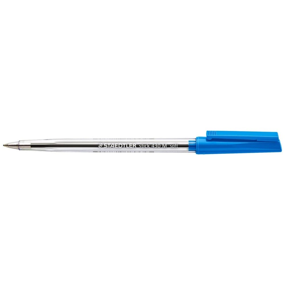 2 Staedtler 430 Medium Ballpoint Pen Blue, 2 of 2